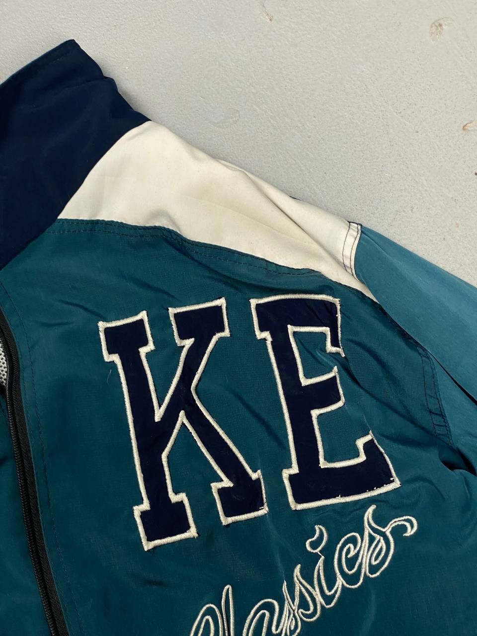 Nike × Vintage 90s Nike Athletic Big Logo Vintage Y2K Retro Track Jacket Size US L / EU 52-54 / 3 - 6 Thumbnail