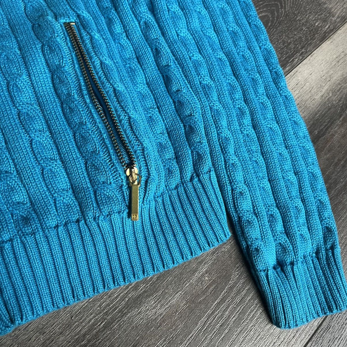 Lauren Ralph Lauren Vintage 2000s Polo Ralph Lauren Cable Rope Knit Zip Jacket Size M / US 6-8 / IT 42-44 - 4 Thumbnail