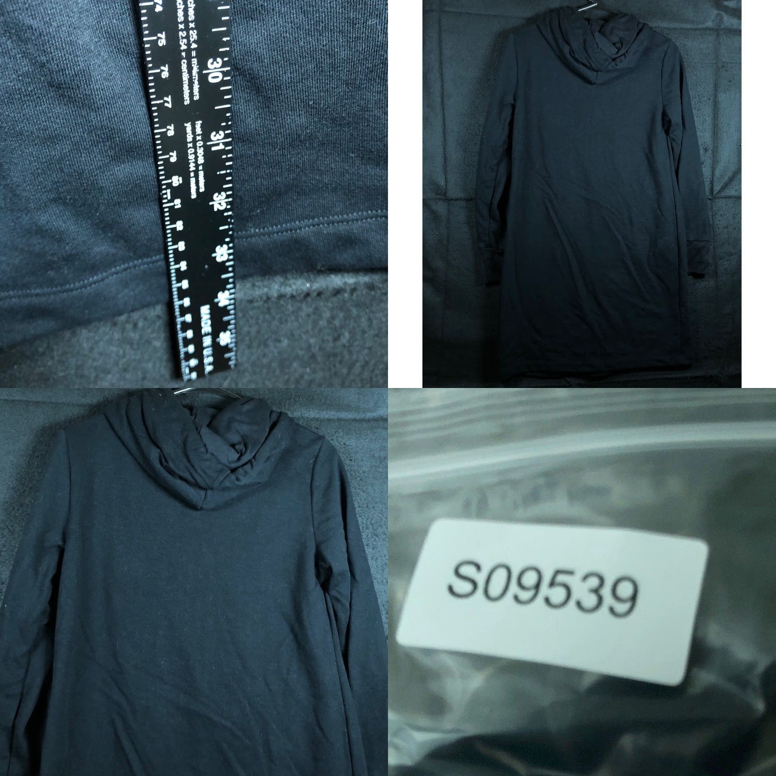 Calvin Klein Calvin Klein Womens Sweater Dress Black Gold Hooded Pockets Medium Dress Sweater Women Casual Size M / US 6-8 / IT 42-44 - 8 Thumbnail