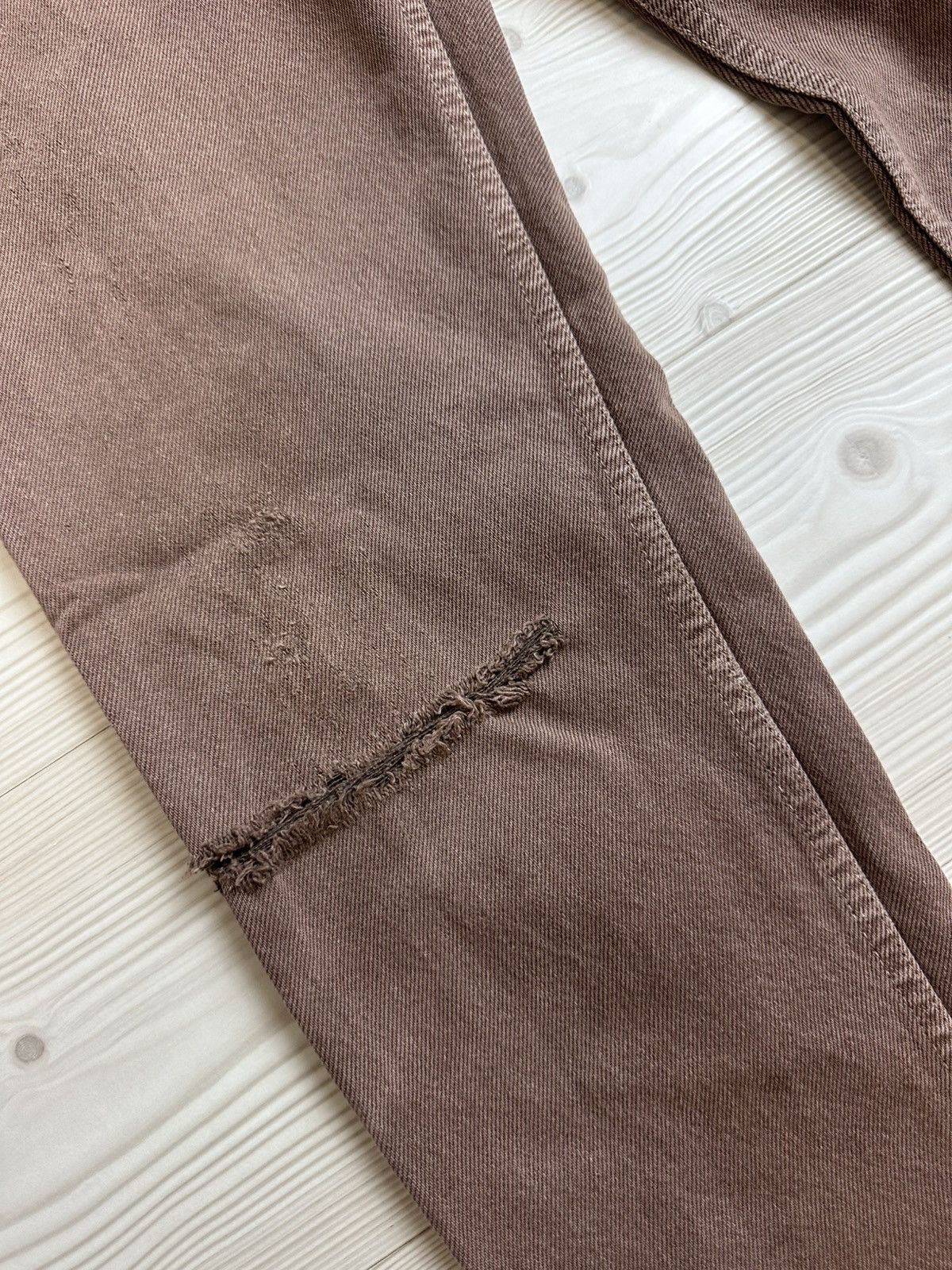 Levi's Vintage Clothing Vintage Levi’s 505 32/36 brown distressed Size US 32 / EU 48 - 3 Thumbnail