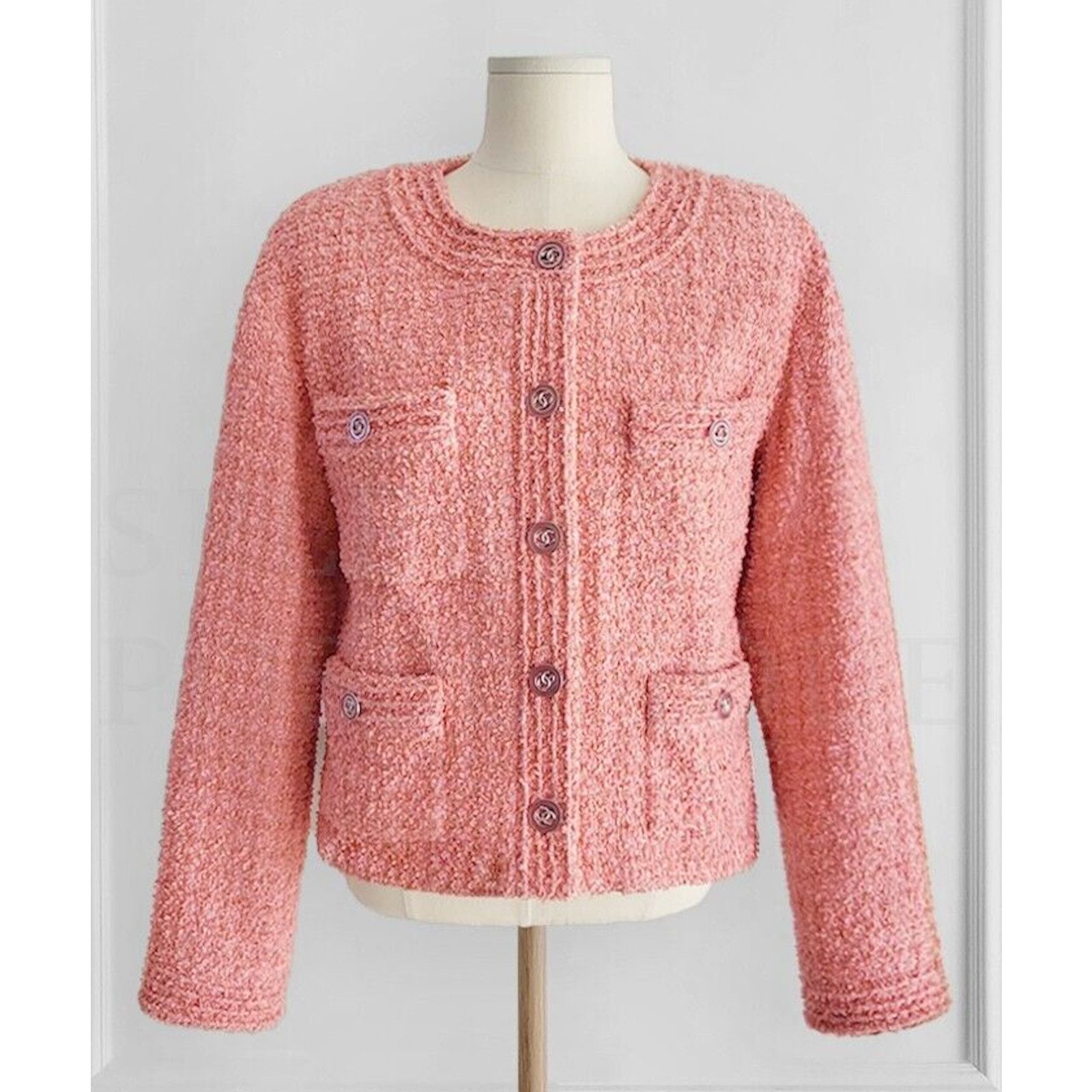 Chanel Chanel Button Runway Long Sleeve Tweed Jacket 42 Size M / US 6-8 / IT 42-44 - 3 Thumbnail