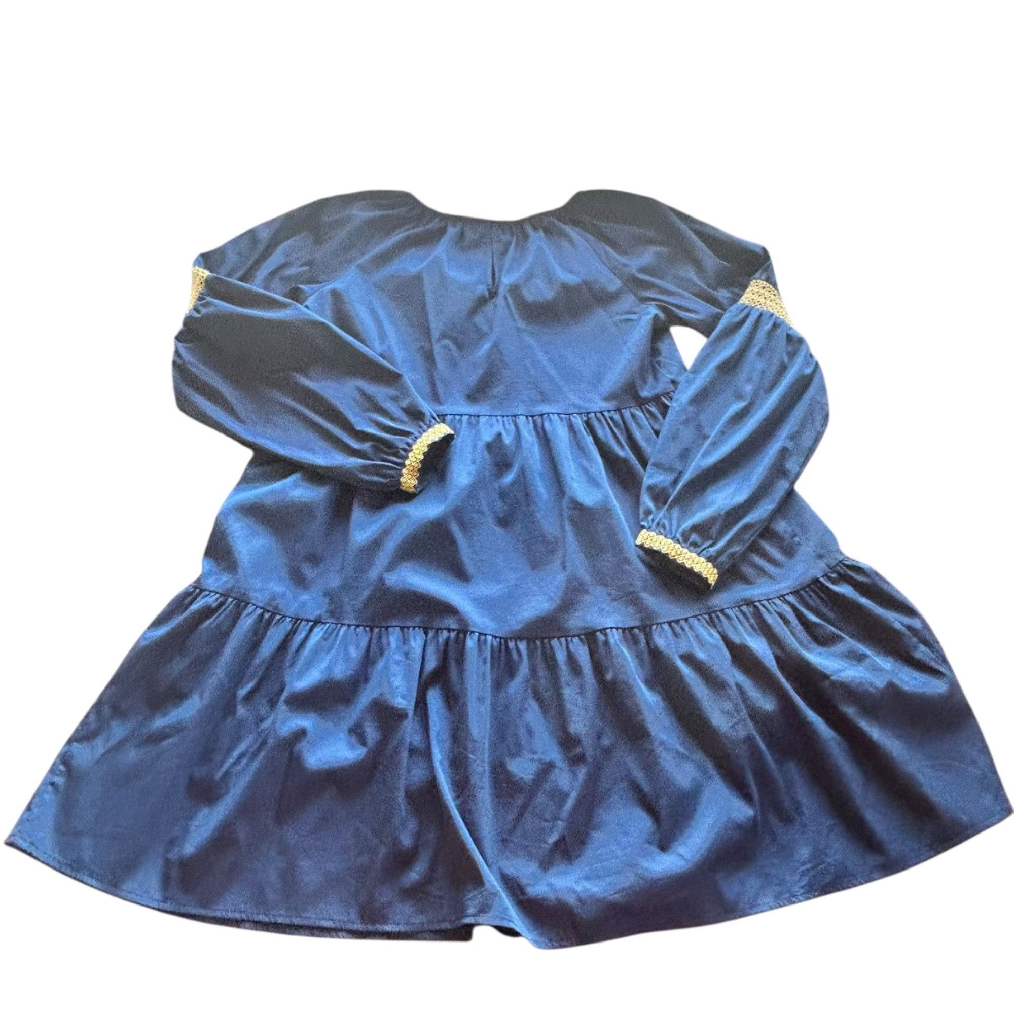 Elizabeth and James Elizabeth And James Navy Boho Smocked Babydoll Dress S Size S / US 4 / IT 40 - 7 Thumbnail