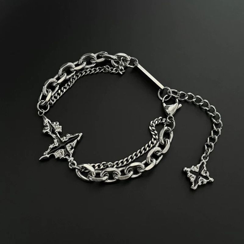 Jewelry Punk Bracelet Y2K Punk Chain Gotch Bracelets Chains Size ONE SIZE - 2 Thumbnail