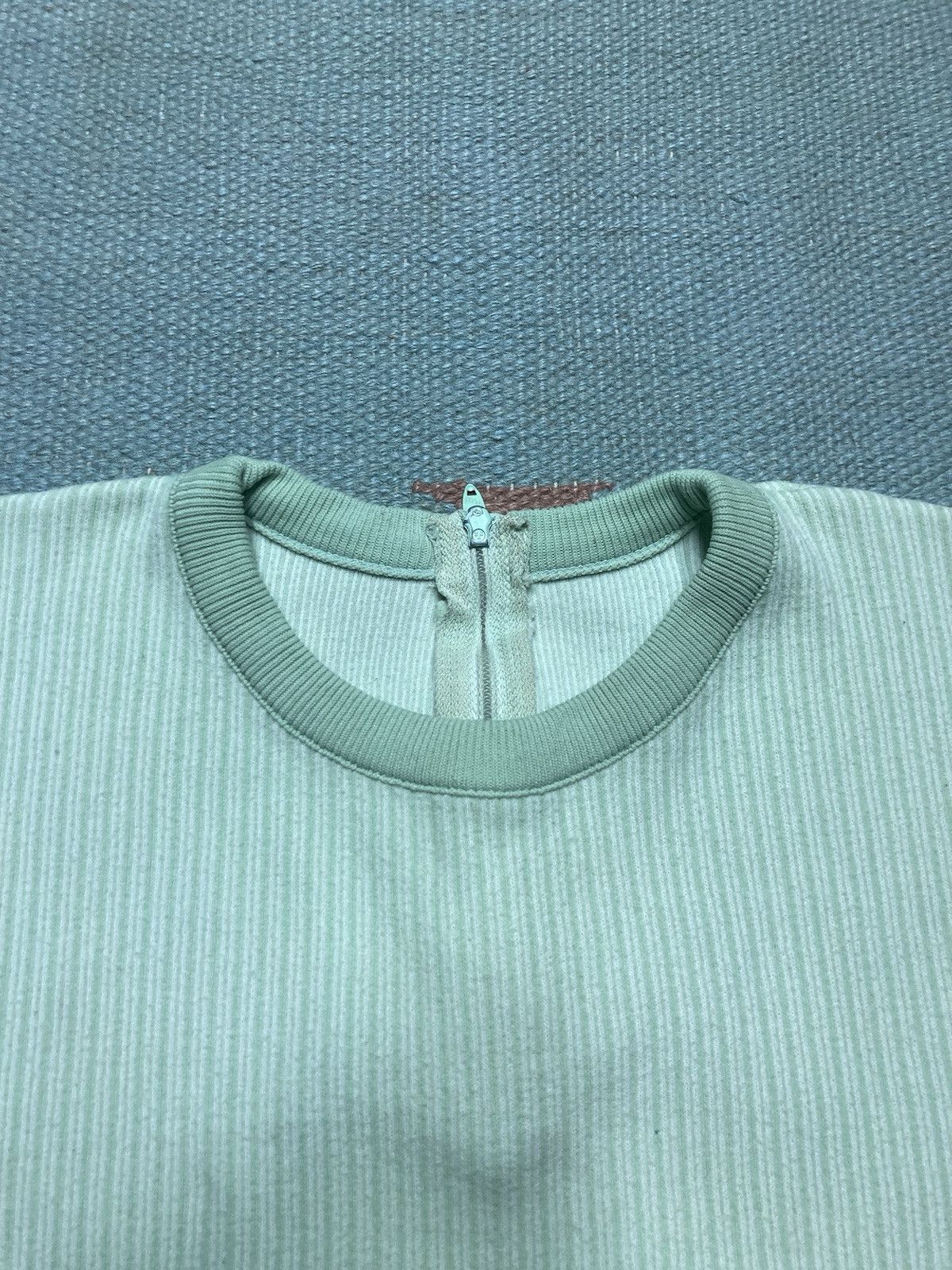 Vintage Vintage 60s t shirt striped textured green women’s large Size L / US 10 / IT 46 - 4 Thumbnail