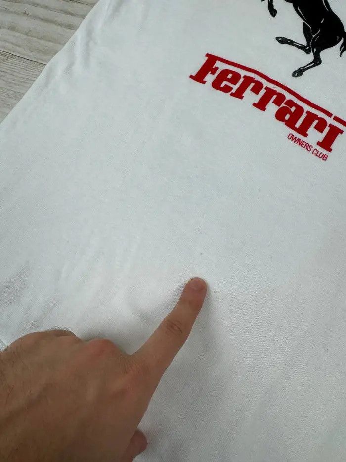 Ferrari Vintage Ferrari T-Shirt 80s F1 Racing Big Logo Size US L / EU 52-54 / 3 - 6 Thumbnail