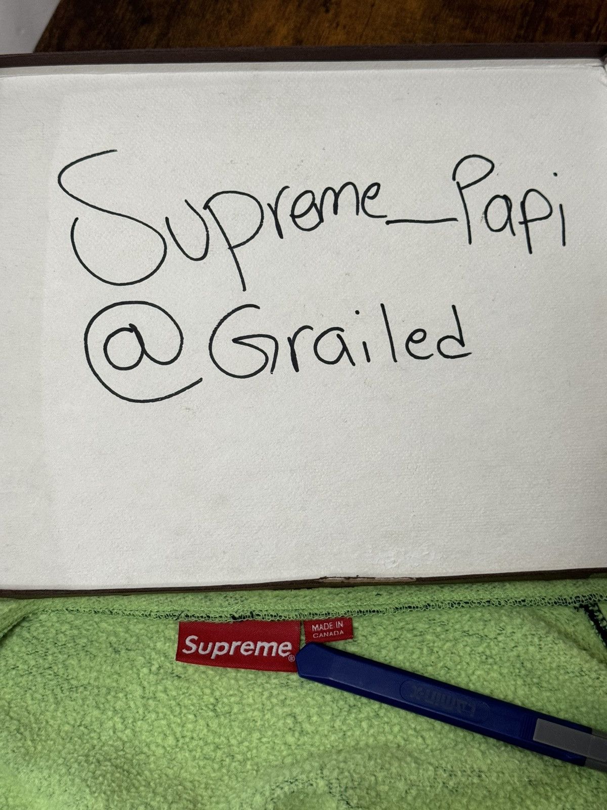 Supreme 🔥 SS18 Supreme Contrast Small Box Zip Jacket Navy SZ Large Size US L / EU 52-54 / 3 - 12 Thumbnail
