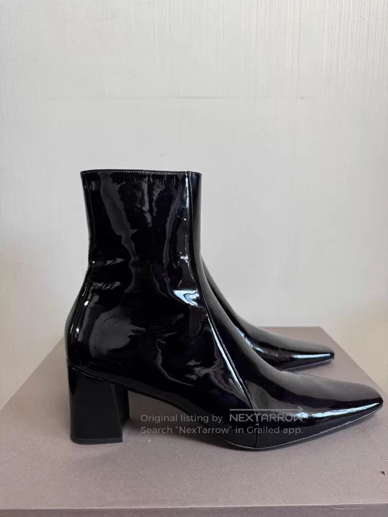 Saint Laurent Paris Saint Laurent Paris Rainer patent leather boots with point Size US 12 / EU 45 - 3 Thumbnail
