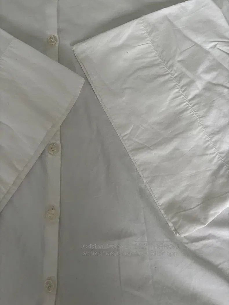 Hermes Hermes White Shirt with Large Sleeves Size US M / EU 48-50 / 2 - 5 Thumbnail