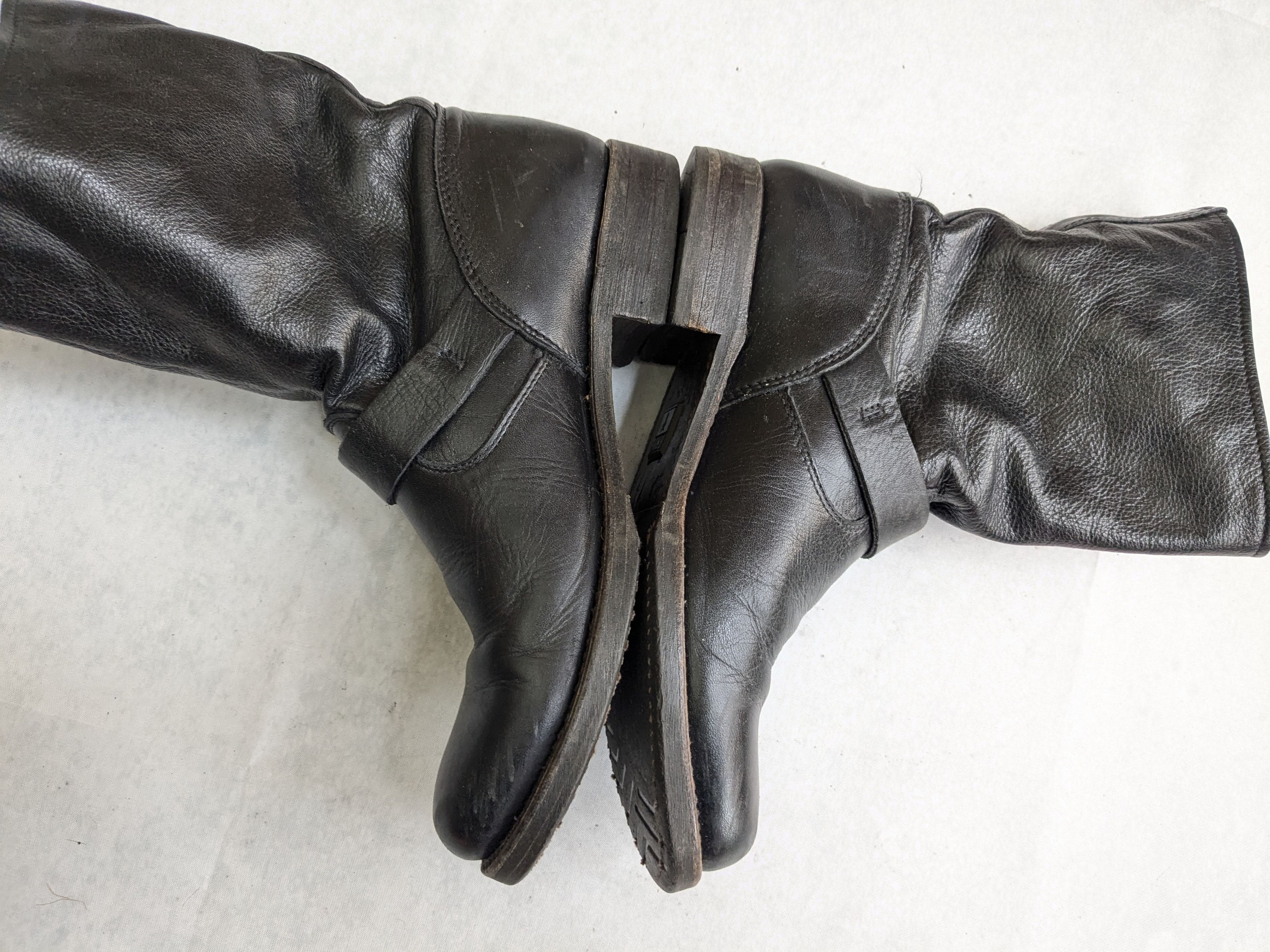Frye Frye Engineer Boots Black Leather 7.5 Motorcycle Biker Size US 7.5 / EU 40-41 - 14 Thumbnail