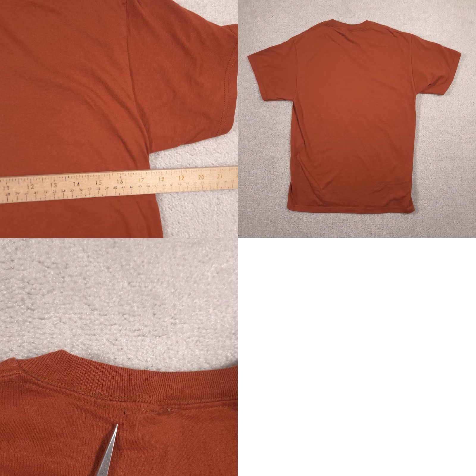 Fruit Of The Loom Fruit Of The Loom Shirt Mens Medium Orange Basic Solid Tee Crewneck Casual Size US M / EU 48-50 / 2 - 8 Thumbnail