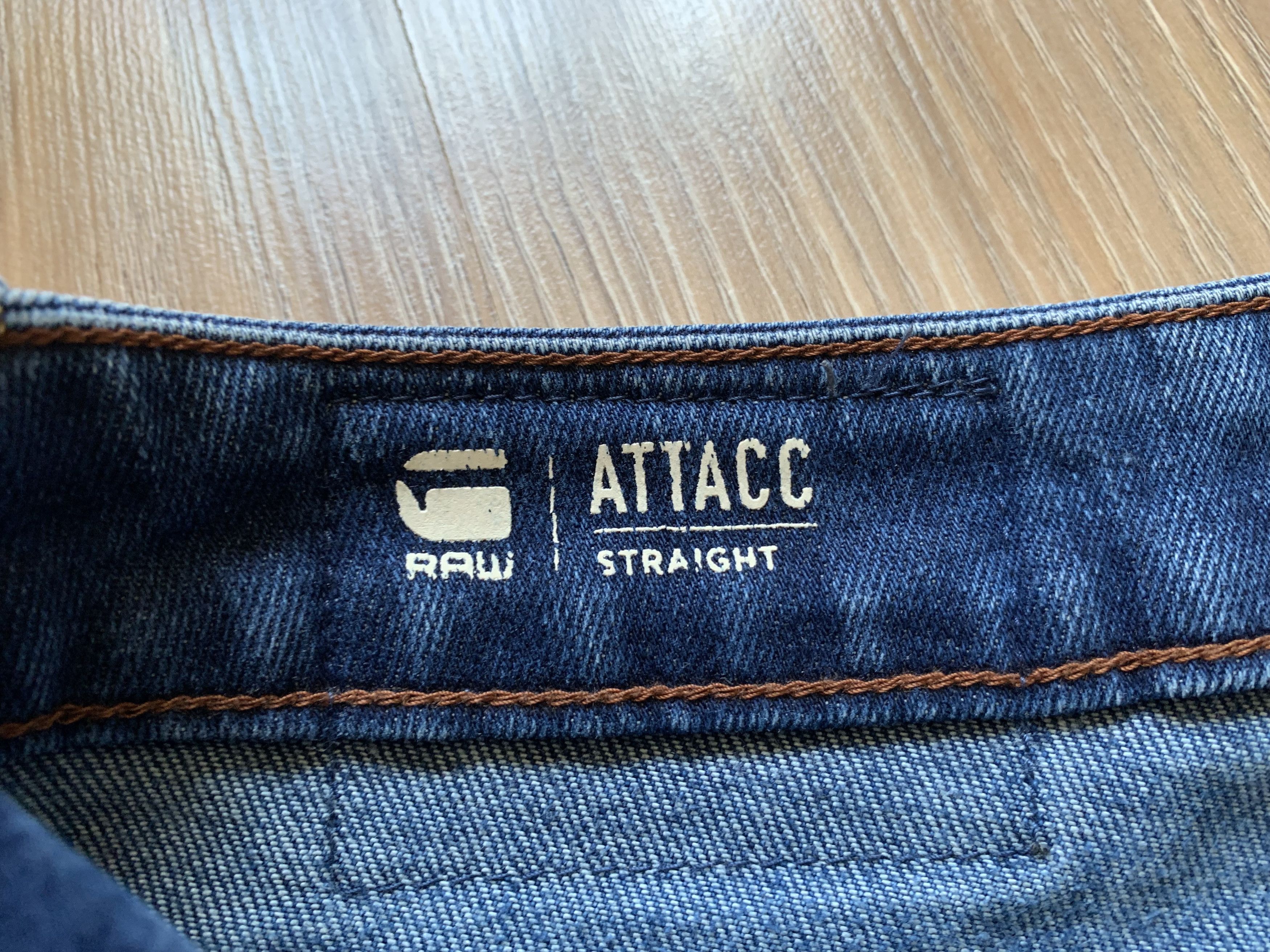 G-Star G Star Raw Attacc Straight Denim Jeans Size US 33 - 12 Thumbnail