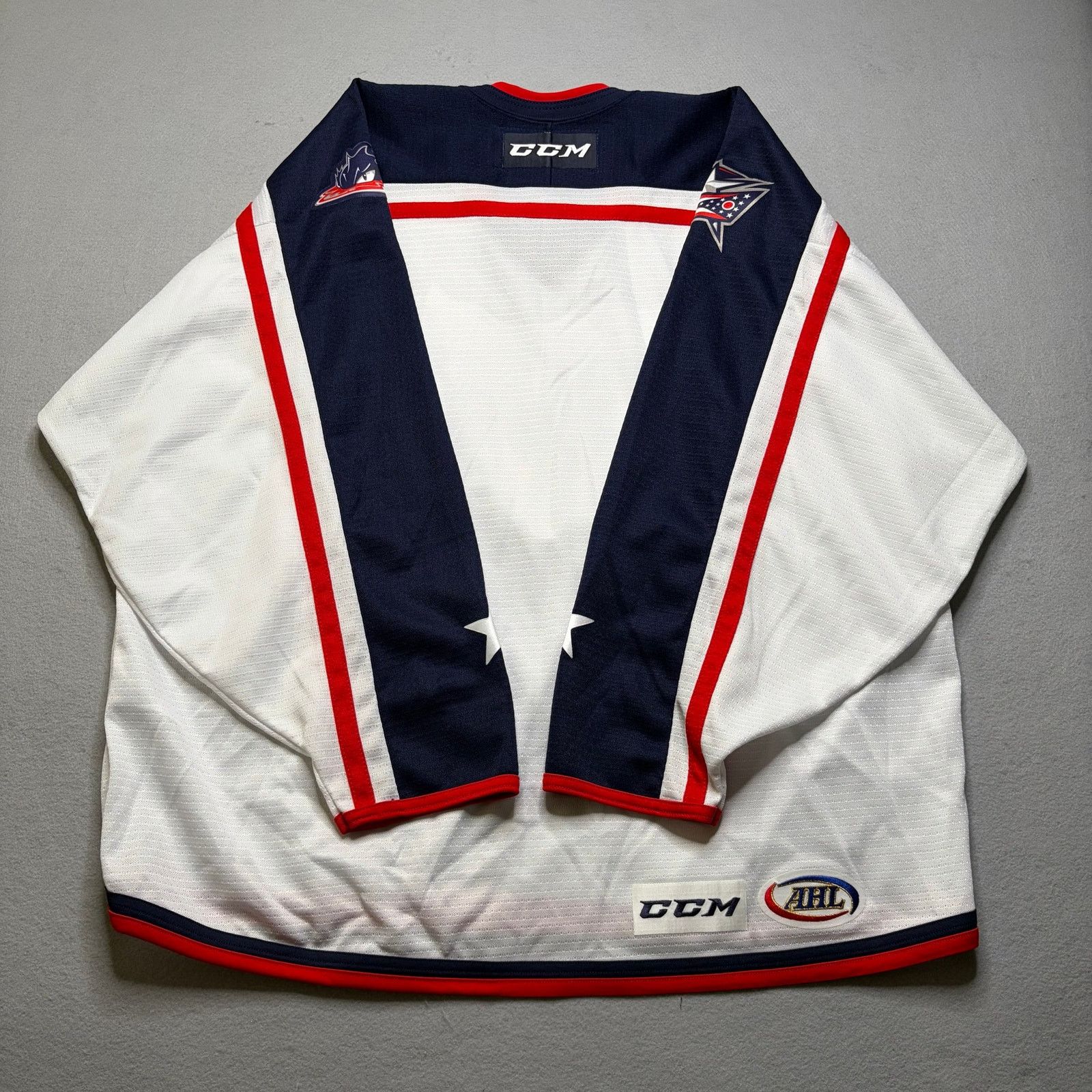Vintage Cleveland Monsters Columbus Blue Jackets XL Hockey Jersey Size US XL / EU 56 / 4 - 7 Thumbnail