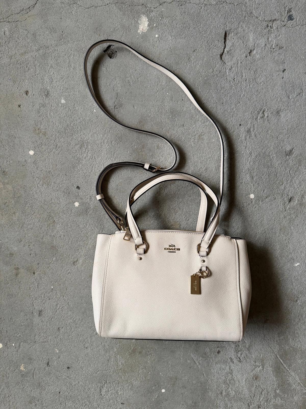 Coach Coach 2Way Mini Christie Leather Shoulder Bag White Size ONE SIZE - 2 Thumbnail