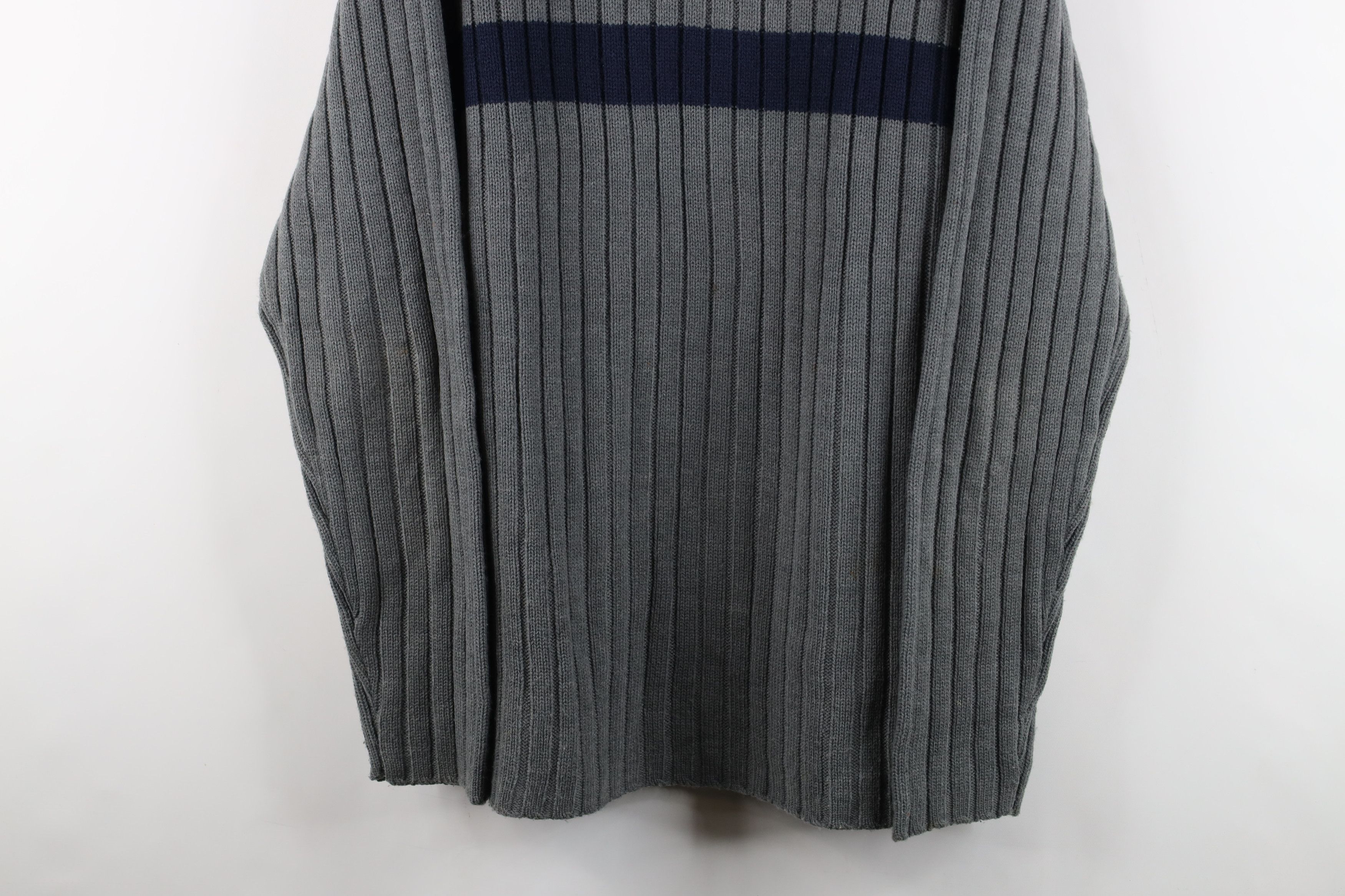Aeropostale × Vintage Vintage 90s Y2K Aeropostale Chunky Ribbed Knit Sweater Gray Size US XL / EU 56 / 4 - 3 Thumbnail