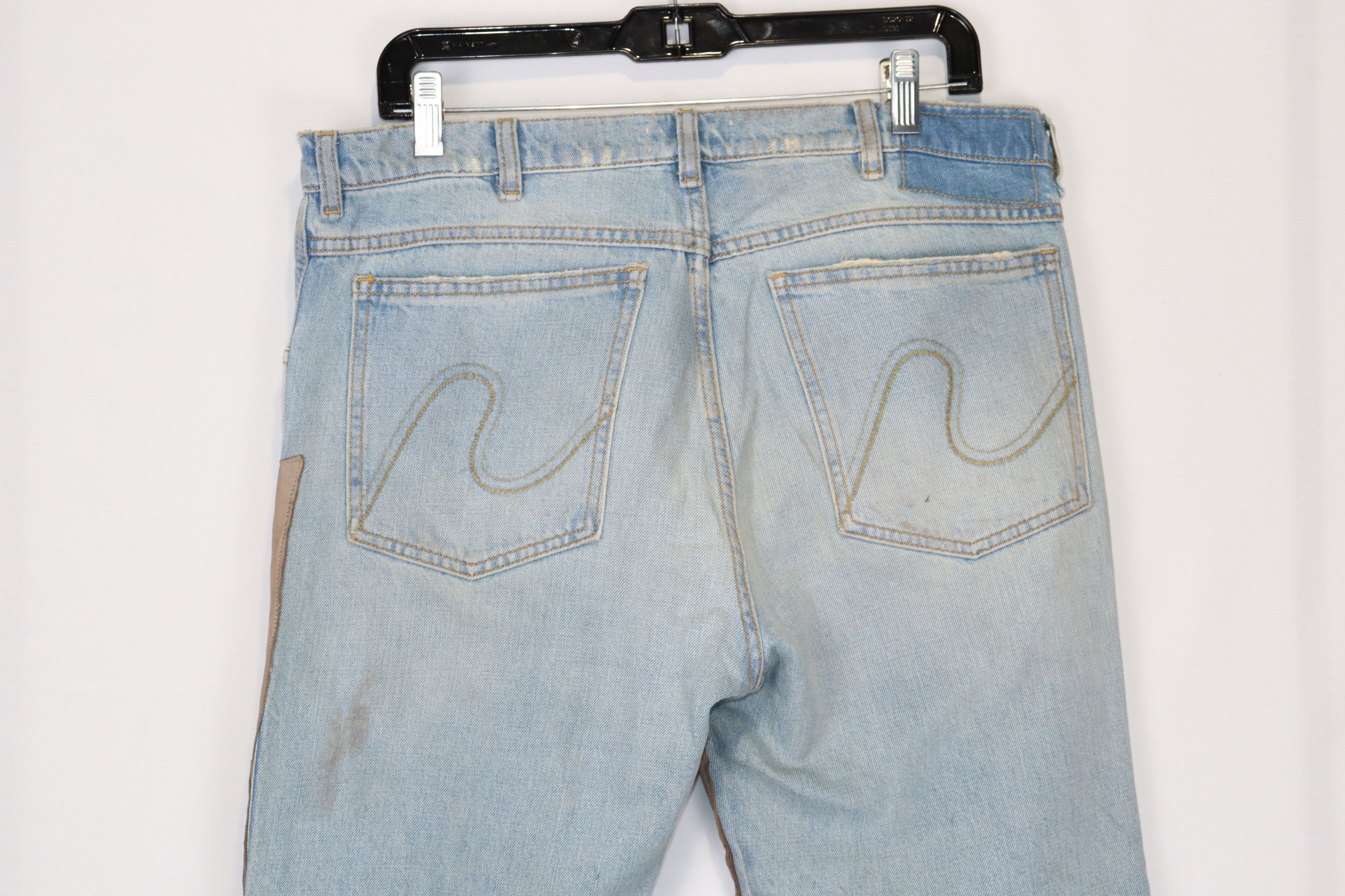 ERL o1rshd Suede Patched Floral Denim in Multicolor Size US 34 / EU 50 - 8 Thumbnail
