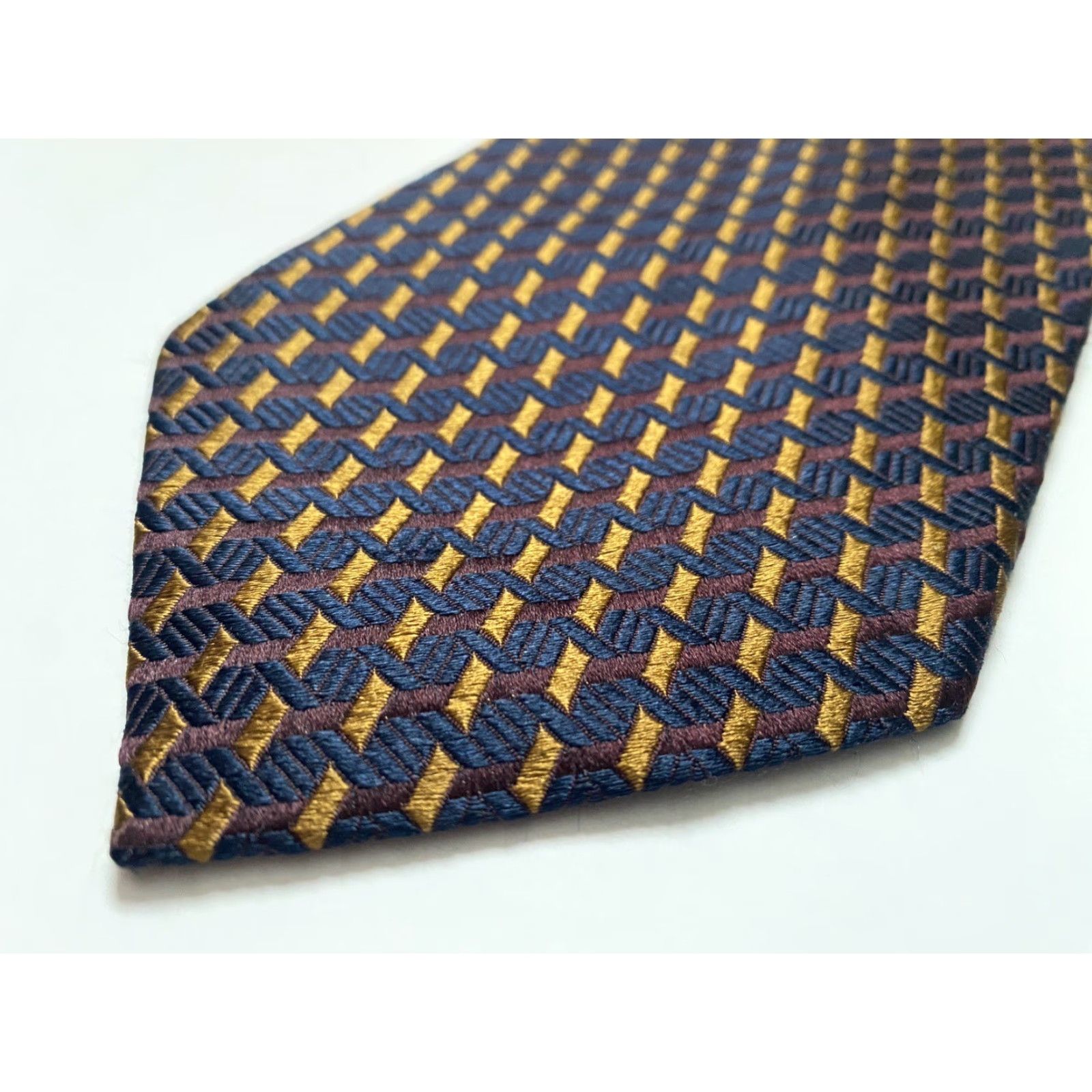 Ermenegildo Zegna VINTAGE Men's Ermenegildo Zegna Luxury Silk Tie Woven Textured Made in Italy Size ONE SIZE - 6 Thumbnail