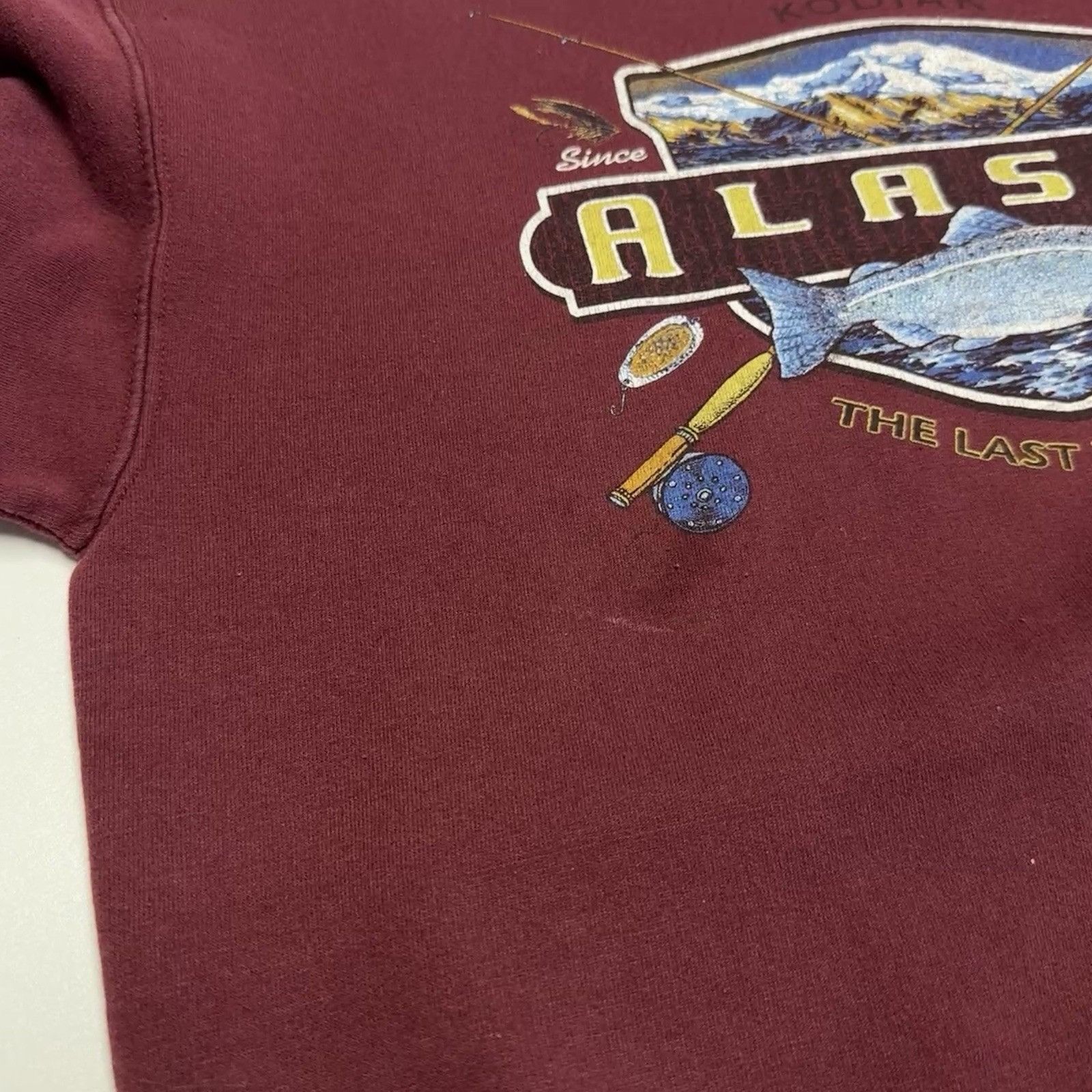 Vintage Vintage Alaska Fishing Sweatshirt Mens M 21x24 Kodiak Last F Size US M / EU 48-50 / 2 - 4 Thumbnail