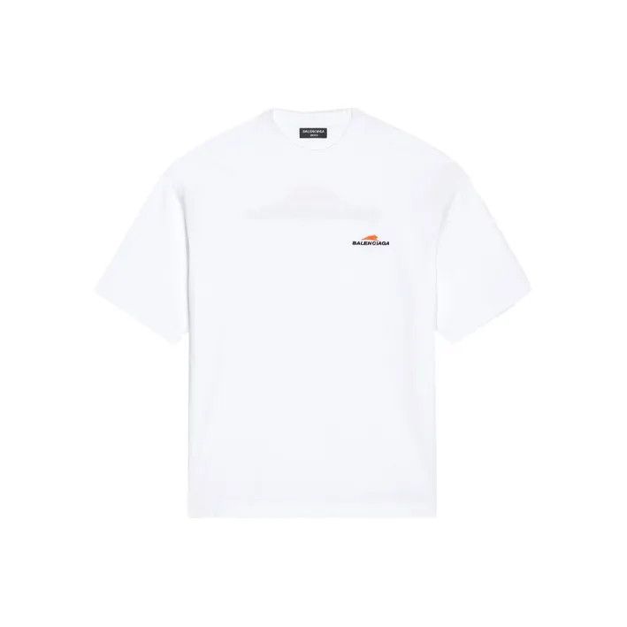 Balenciaga Balenciaga SS22 Tiger Logo White T-Shirt Size US L / EU 52-54 / 3 - 1 Thumbnail