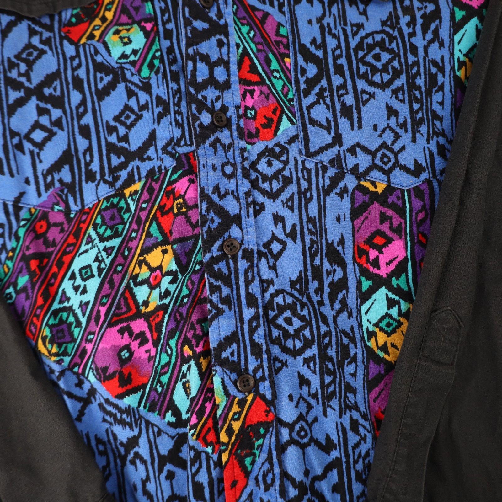 Vintage Vintage Frontier Series Crazy Vibrant Western Shirt Size US XL / EU 56 / 4 - 5 Thumbnail