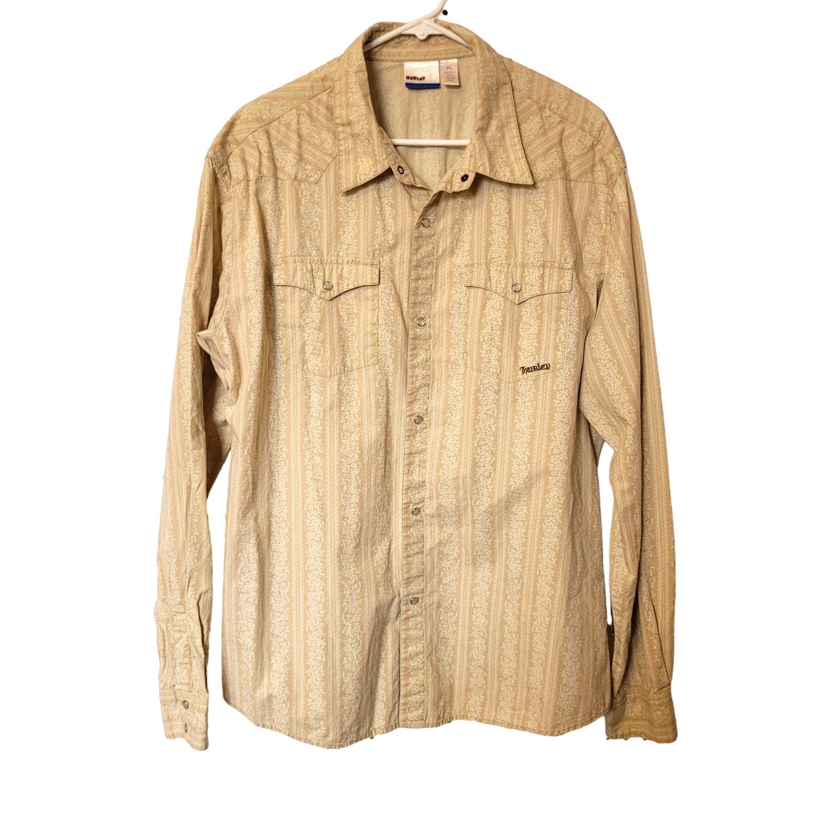 Hurley Ilematio Hurley Freedom Men's Western Shirt Snap Buttons XL Size US XL / EU 56 / 4 - 1 Thumbnail