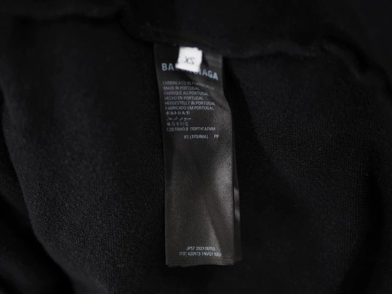 Balenciaga Balenciaga Black Splash Logo Hoodie Size US XS / EU 42 / 0 - 8 Thumbnail