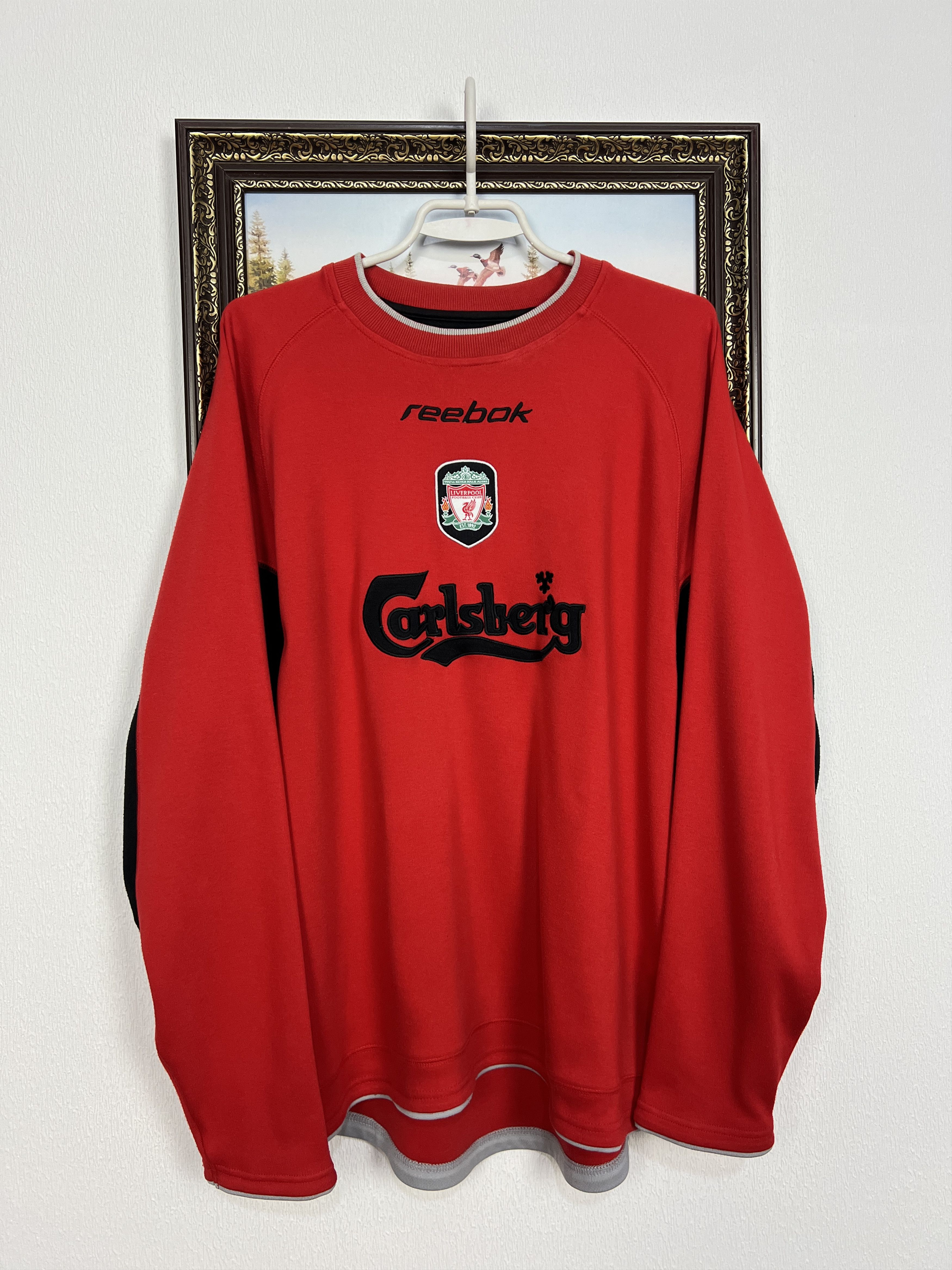 Reebok Vintage Liverpool Football Sweatshirt Soccer Track Top Size US L / EU 52-54 / 3 - 1 Thumbnail