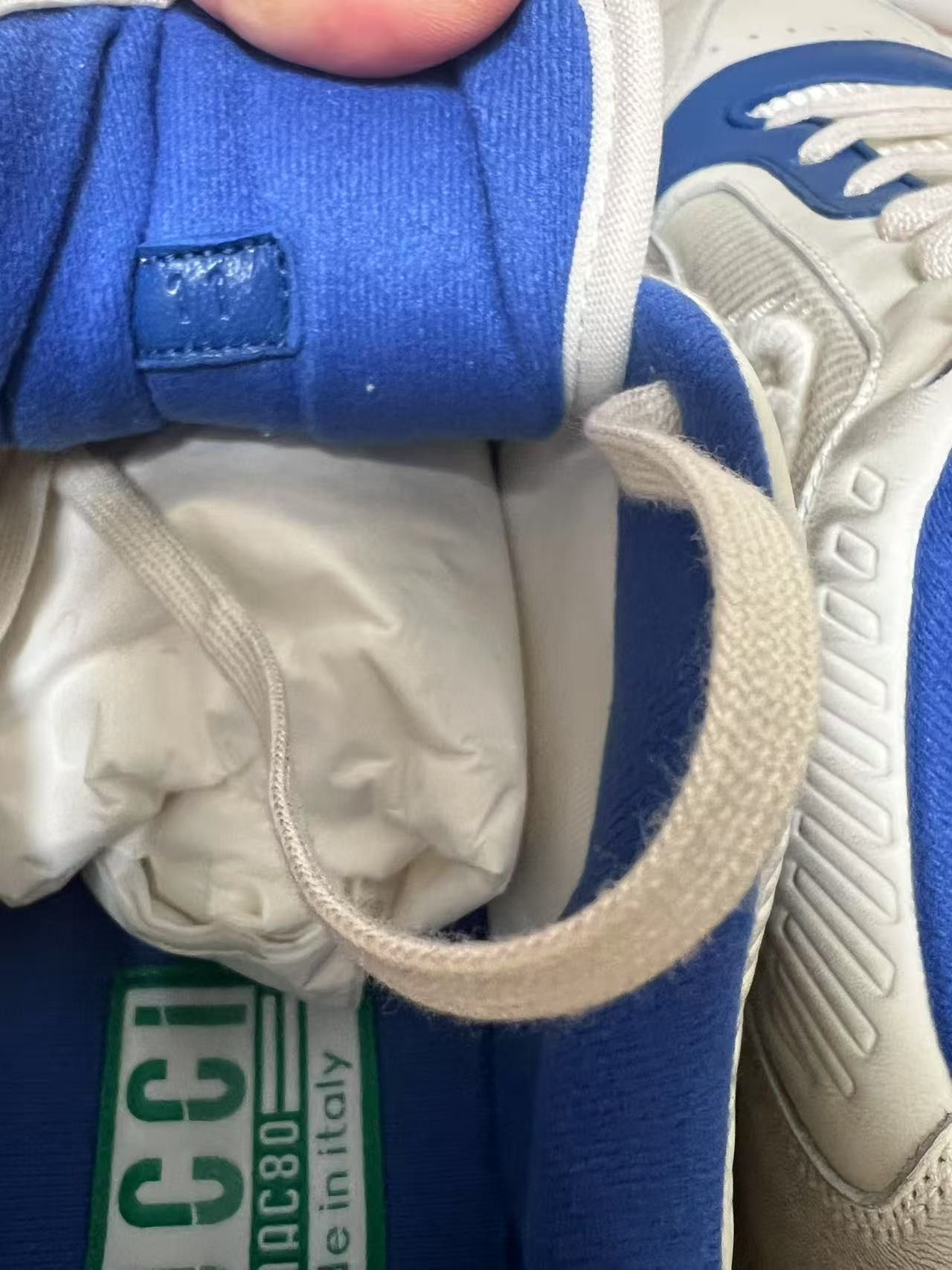 Gucci Gucci MAC80 Sneaker 'Off White Blue' 749896-AAB79-9149 Size US 11.5 / EU 44-45 - 4 Thumbnail