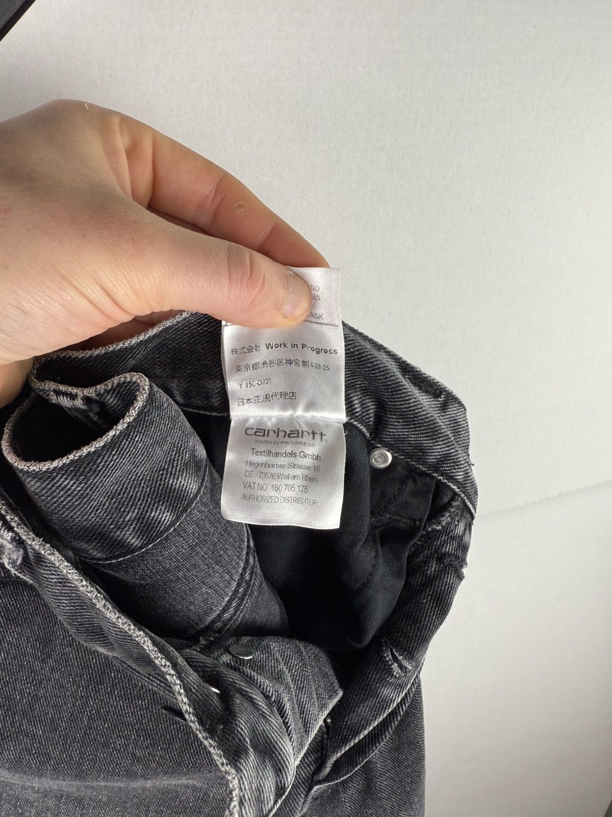 Carhartt Wip Carhartt WIP Klondike Jeans Black Faded Denim Size US 29 - 8 Thumbnail