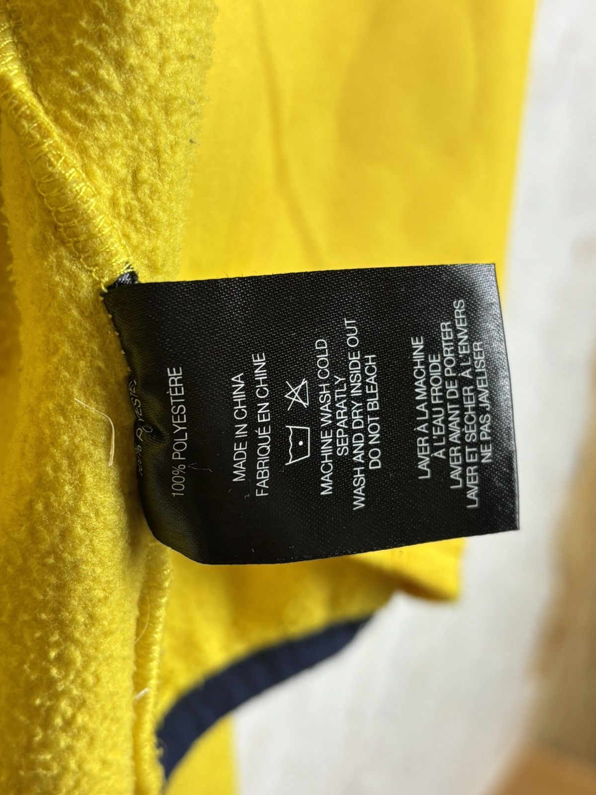 Dime Dime Two Tone Polar Fleece Jacket Yellow Blue Size M Size US M / EU 48-50 / 2 - 9 Thumbnail