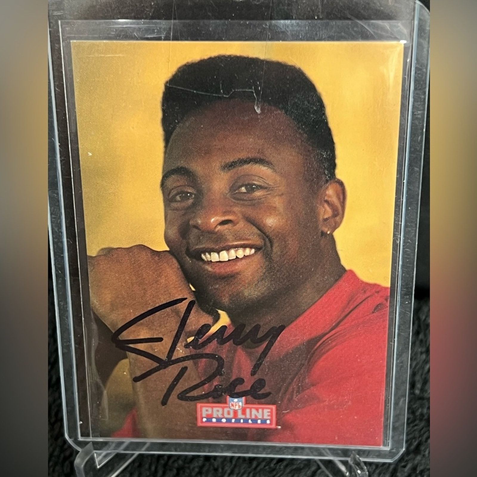 NFL 1992 Pro Line Profiles Jerry Rice Auto San Francisco 49ers Size ONE SIZE - 1 Thumbnail