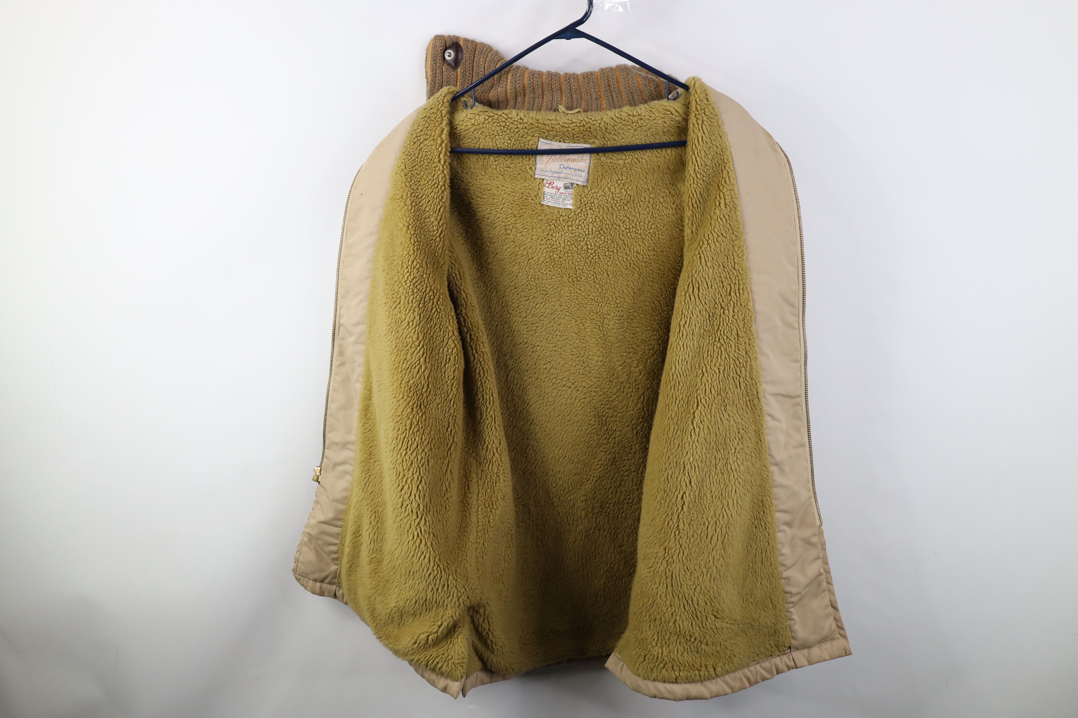 Vintage Vintage 50s 60s STreetwera Deep Pile Fleece Lined Jacket USA Size US L / EU 52-54 / 3 - 9 Thumbnail