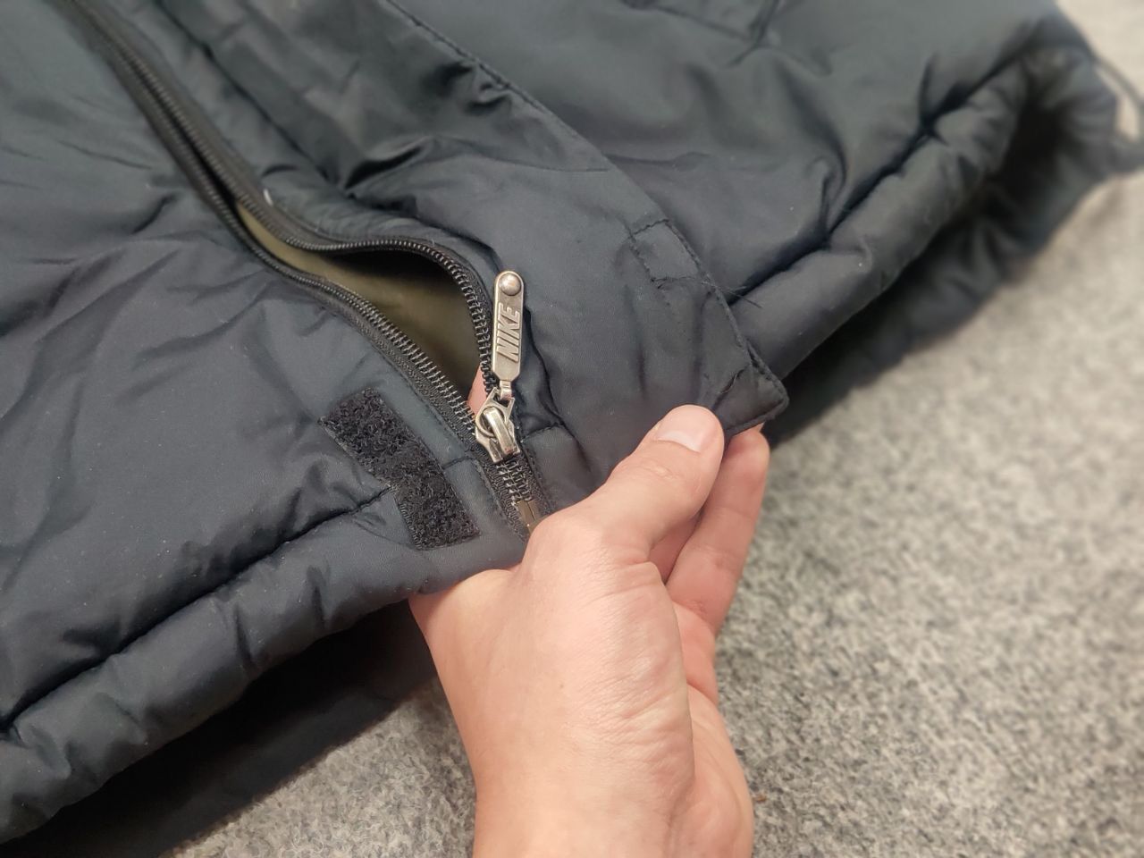 Nike 🔥 Vintage 90s Nike Logo Black puffy quilted Down Jacket Y2K Size US S / EU 44-46 / 1 - 19 Thumbnail