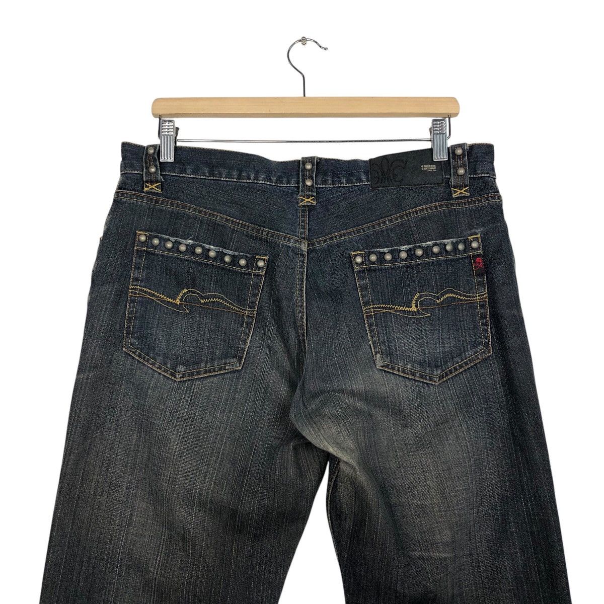 Hysteric Glamour 📌Vintage Bow Cut Design Punk Style Denim Pants Biker Size 34" / US 12 / IT 48 - 10 Thumbnail