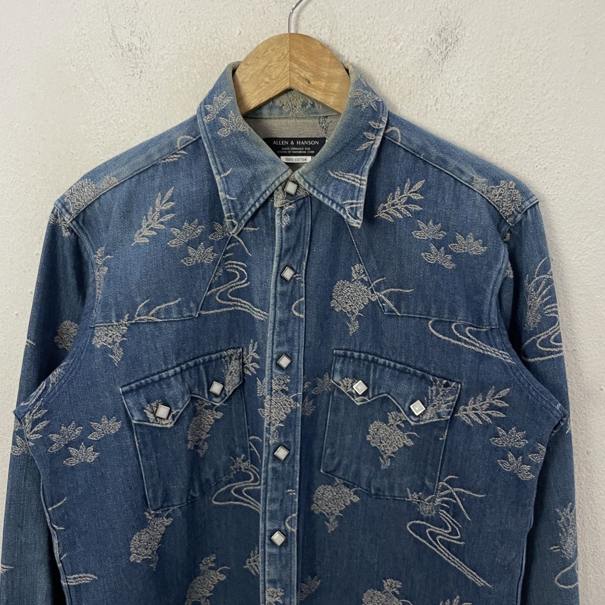 Japanese Brand Vintage Allen & Hanson Denim Jacket Size US M / EU 48-50 / 2 - 4 Thumbnail