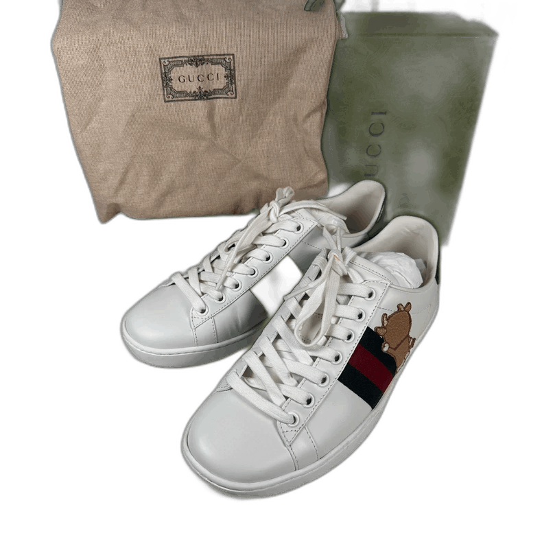 Gucci Gucci Doraemon ACE Embroidery White Sneakers-2505 Size US 5.5 / EU 38 - 1 Thumbnail