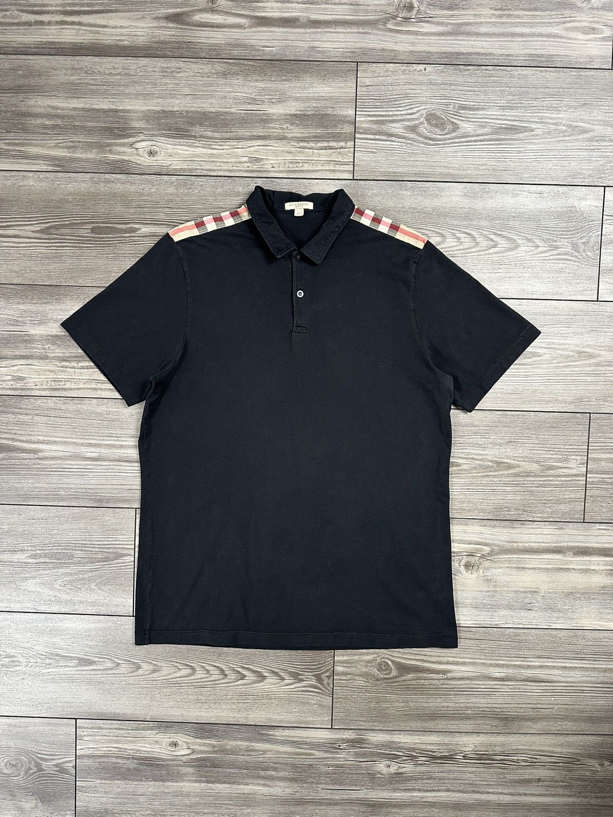 Burberry Burberry Brit Nova Check Shoulders Polo Size US L / EU 52-54 / 3 - 1 Thumbnail