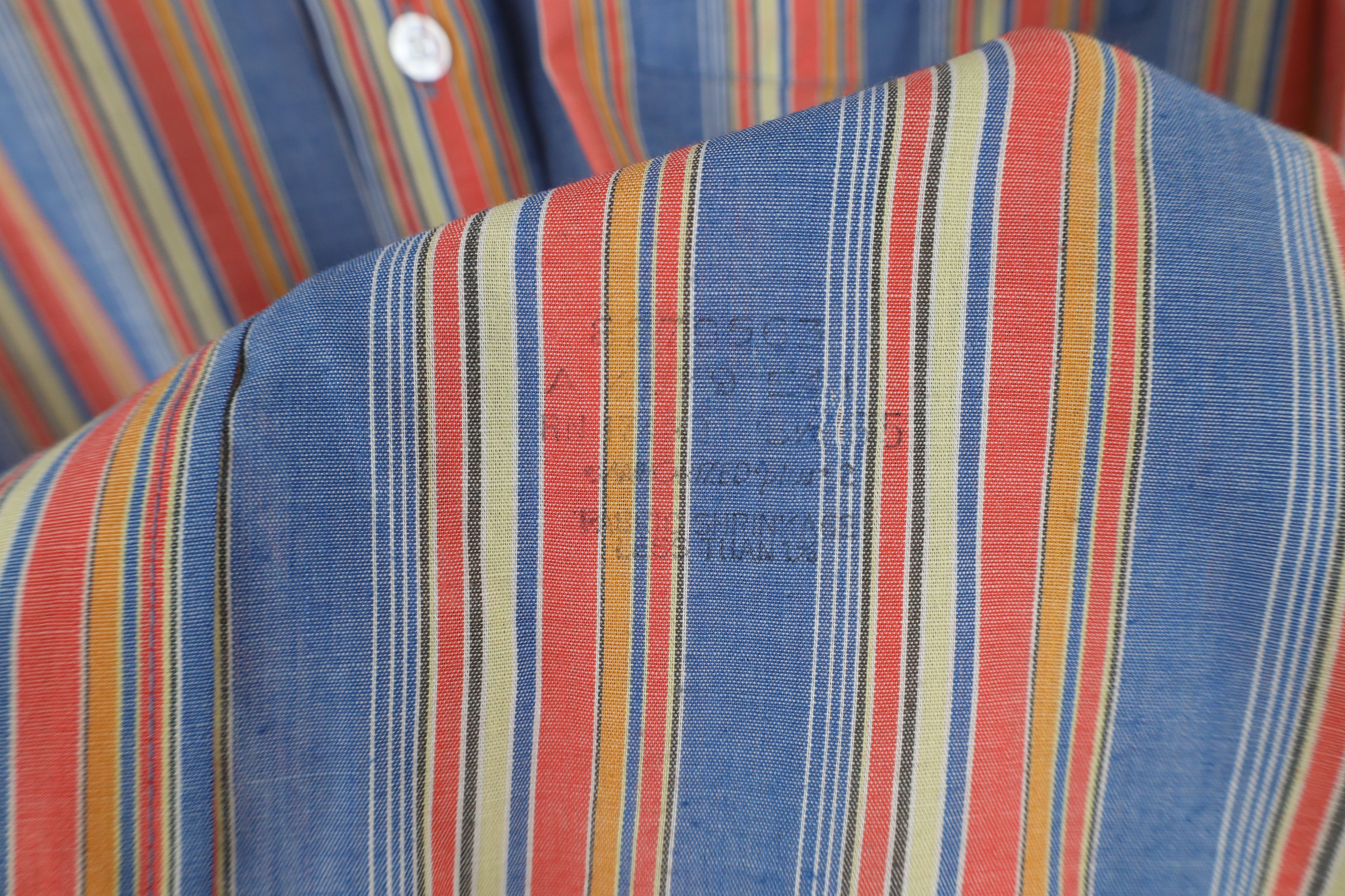 Vintage Vintage 70s Streetwear Rainbow Striped Button Shirt USA Size US M / EU 48-50 / 2 - 6 Thumbnail