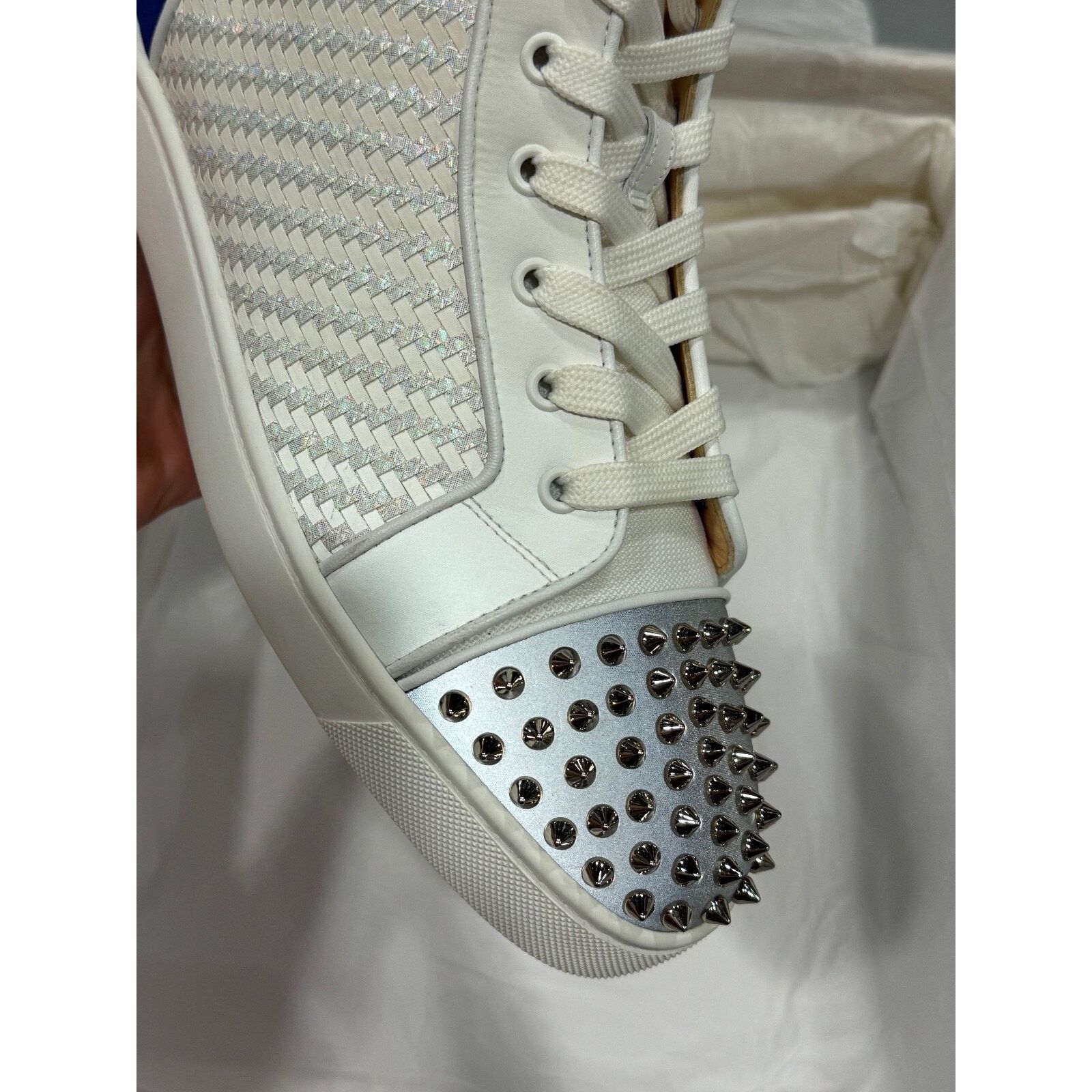 Christian Louboutin Christian Louboutin Lou Spikes Orlato High Top Sneaker Size US 11 / EU 44 - 18 Thumbnail