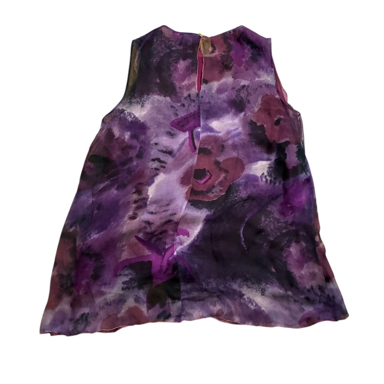 Chanel Chanel Boutique Silk Floral Sleeveless Blouse Top M Size M / US 6-8 / IT 42-44 - 3 Thumbnail