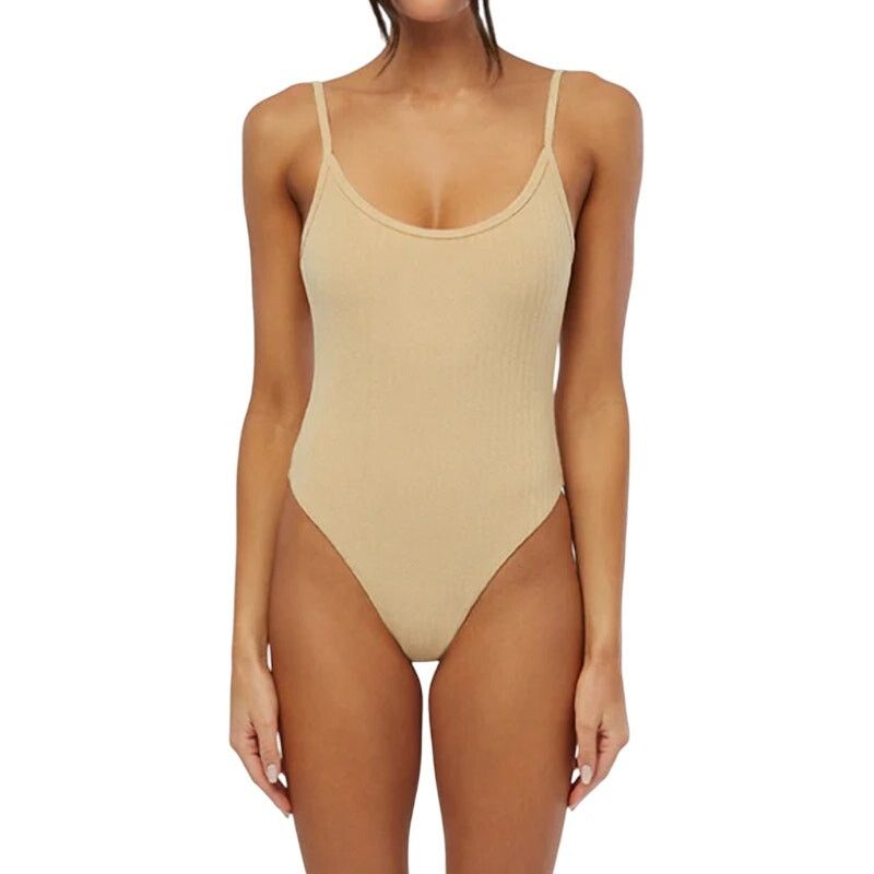 WeWoreWhat WeWoreWhat Scoop Cami Stripe Towel Terry One Piece, Size L Size ONE SIZE - 1 Thumbnail
