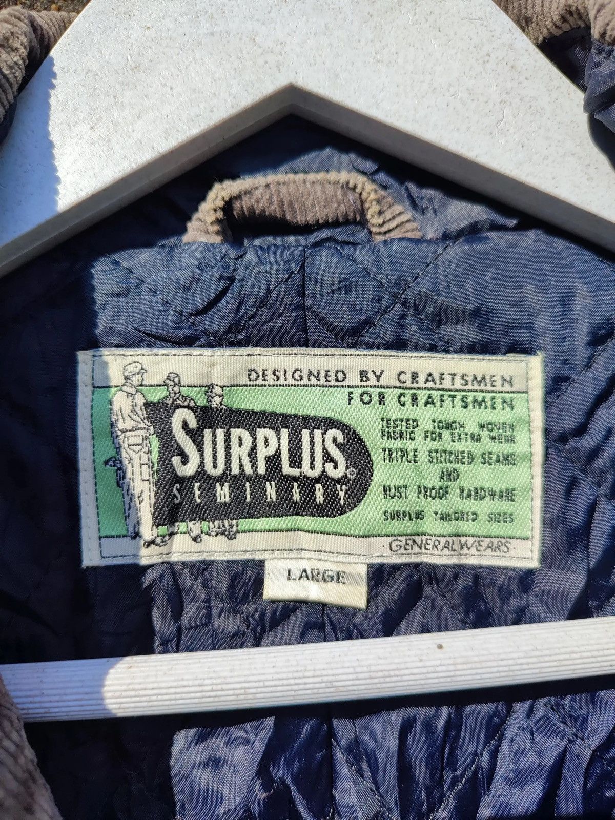 Vintage Vintage Surplus Seminary Crinkle Gray Work Jacket Size US L / EU 52-54 / 3 - 13 Thumbnail