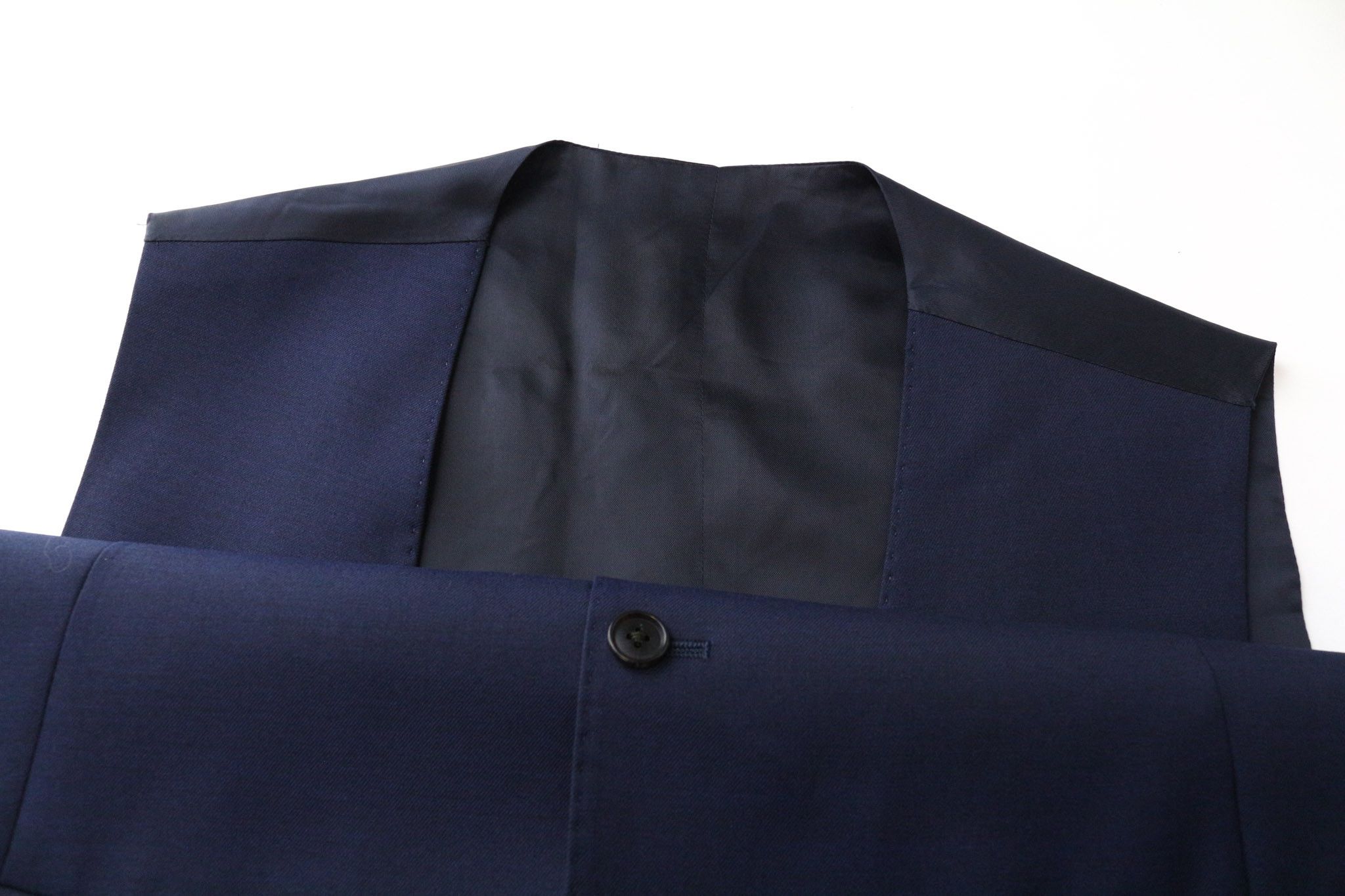 Suitsupply UK42R Navy Wool Twill Slim Suit 74837 Size 42R - 6 Thumbnail