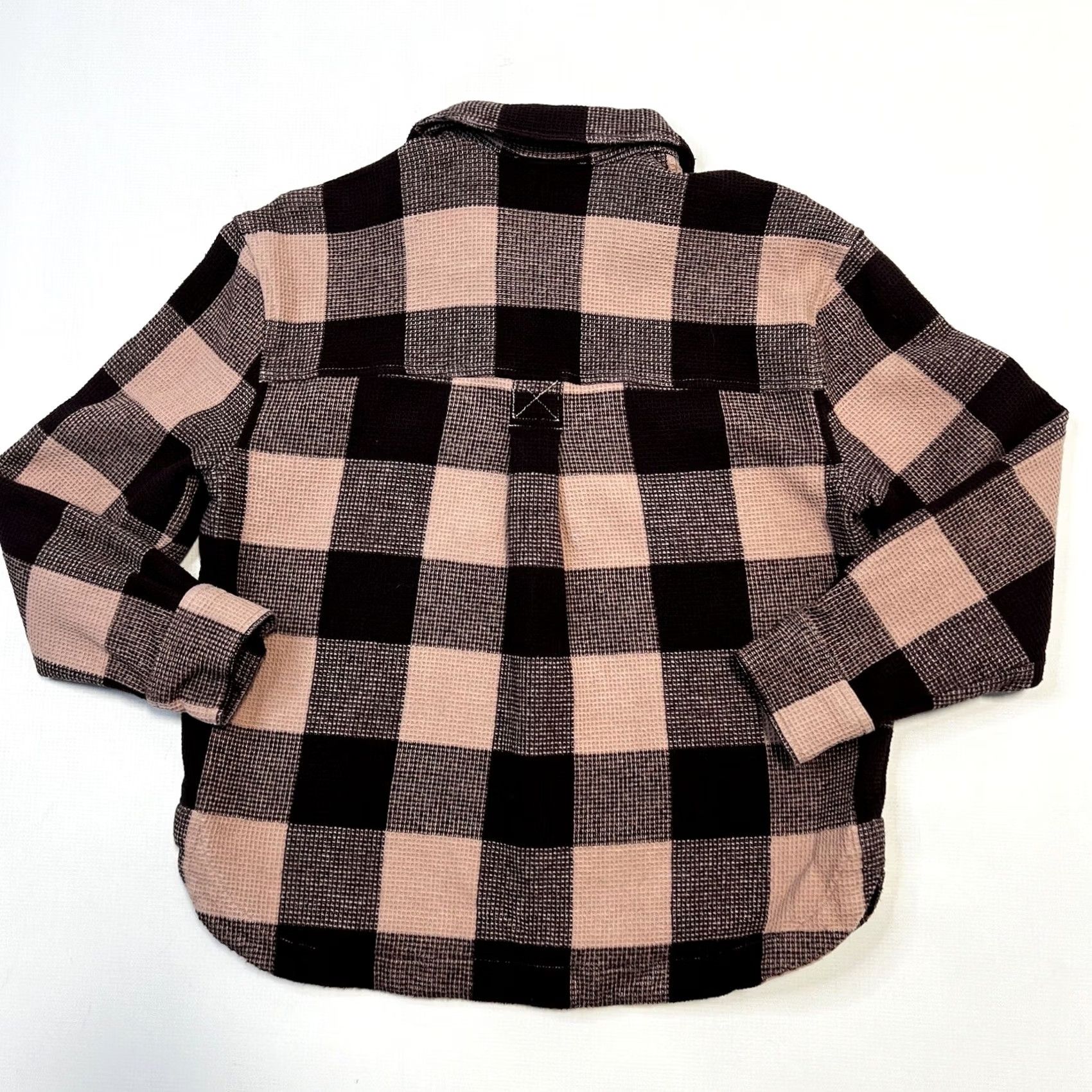 Madewell VINTAGE? No. Madewell Shirt Womens XS Half Zip Pullover Plaid Relaxed Fit Top Pink Boho Size XS / US 0-2 / IT 36-38 - 5 Thumbnail