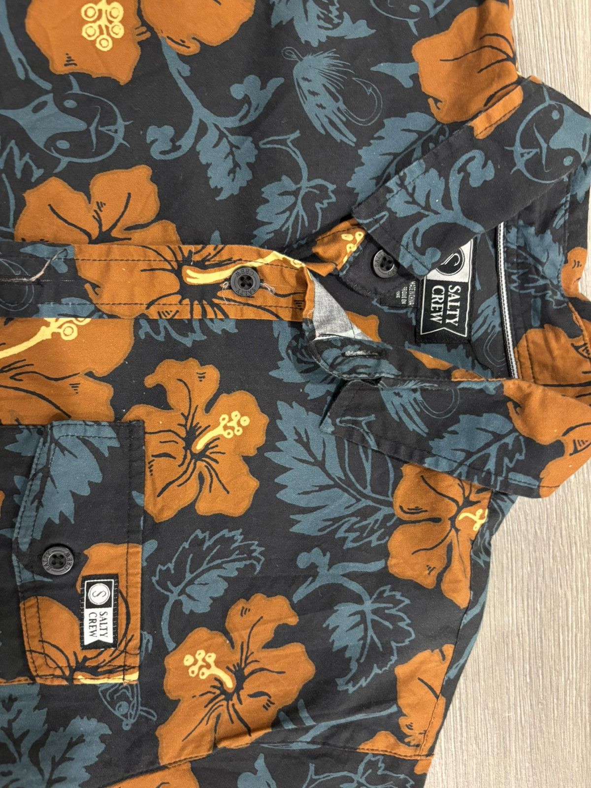 Other Salty Crew Hawaiian shirt flower print Size US S / EU 44-46 / 1 - 2 Thumbnail