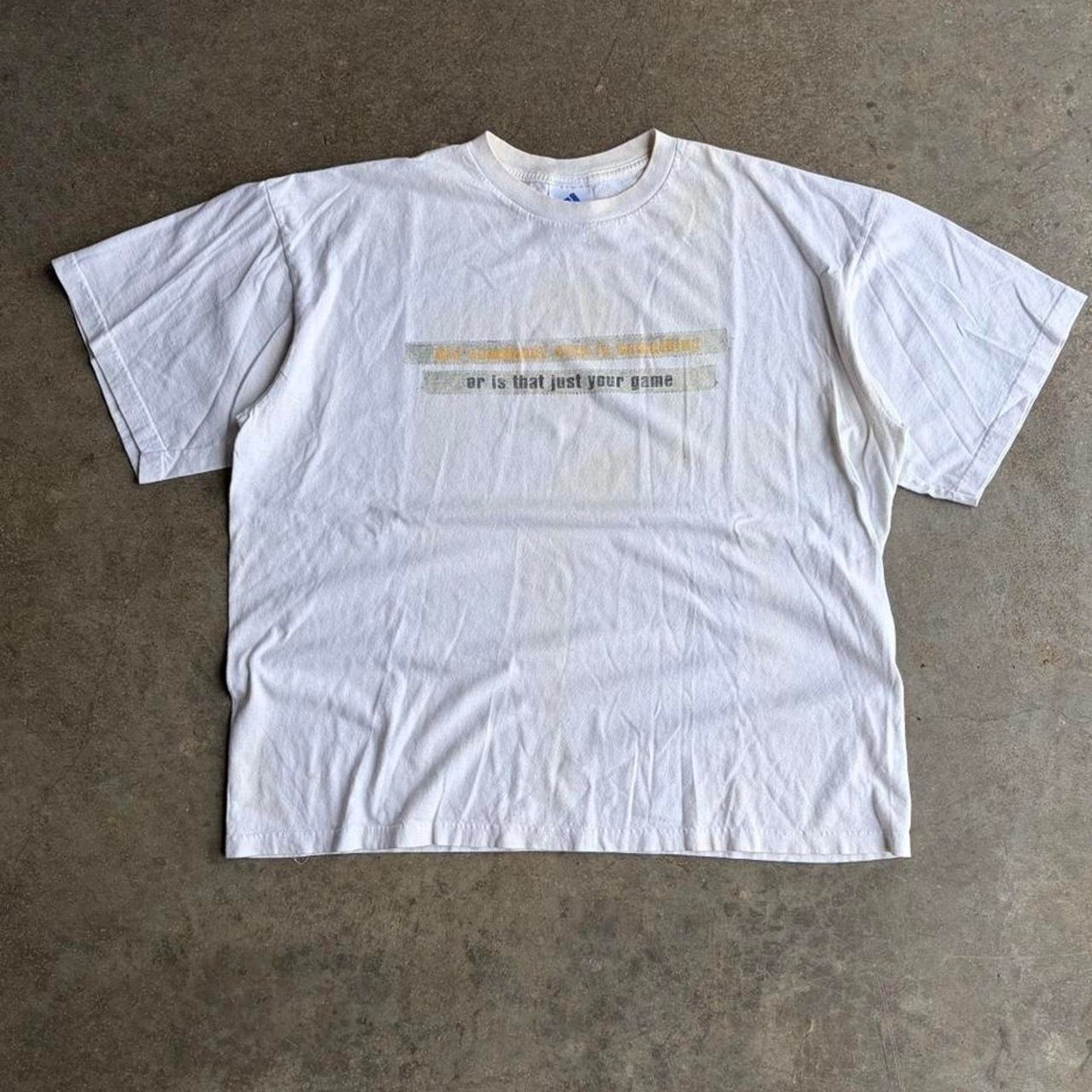 Adidas 90s adidas white boxy tee Size US XL / EU 56 / 4 - 2 Thumbnail