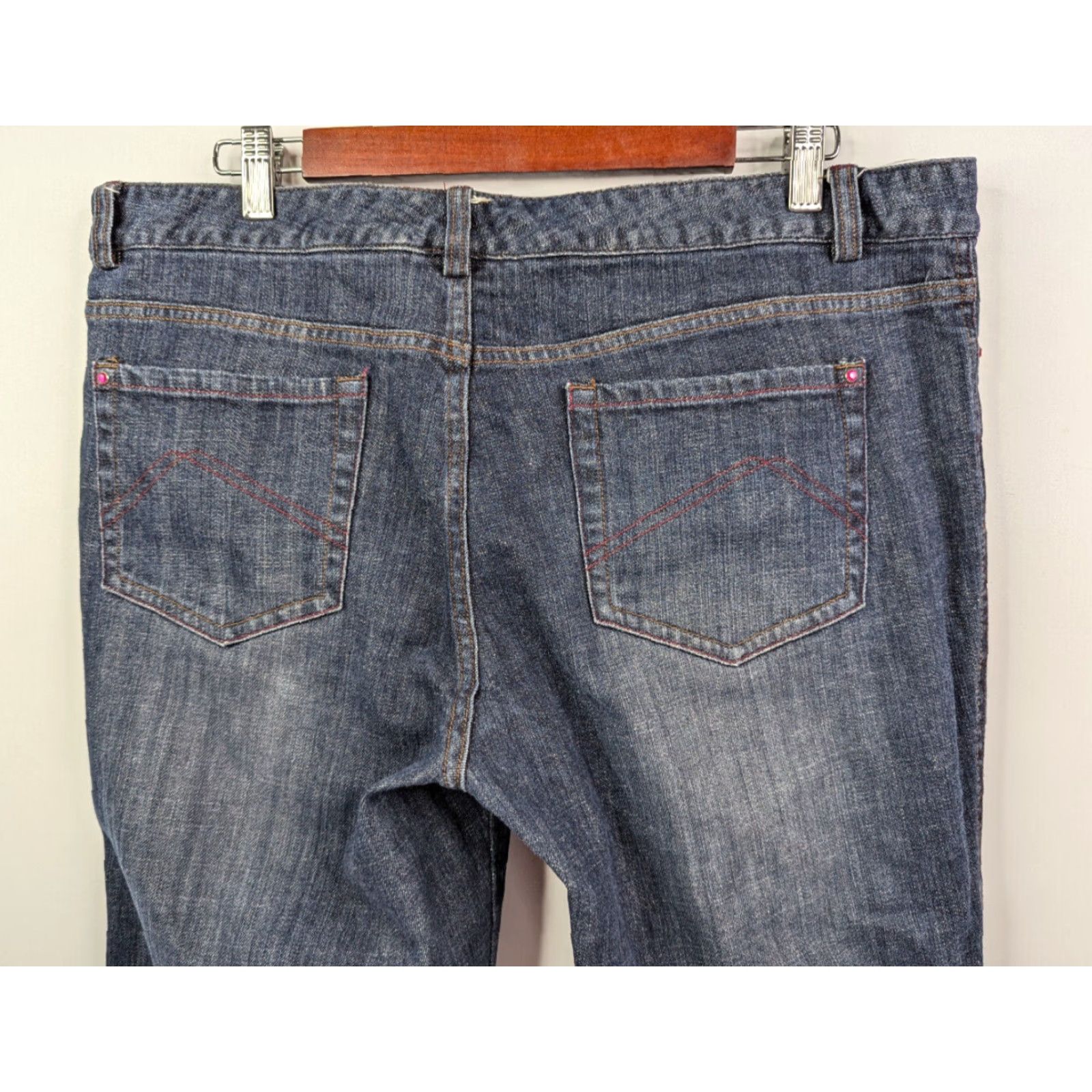 Denime VINTAGE Sigrid Olsen Jeans Womens 14 Straight Denim Blue Innovator 07 Pockets Belt Loops Ble? Size 36" / US 14 / IT 50 - 5 Thumbnail