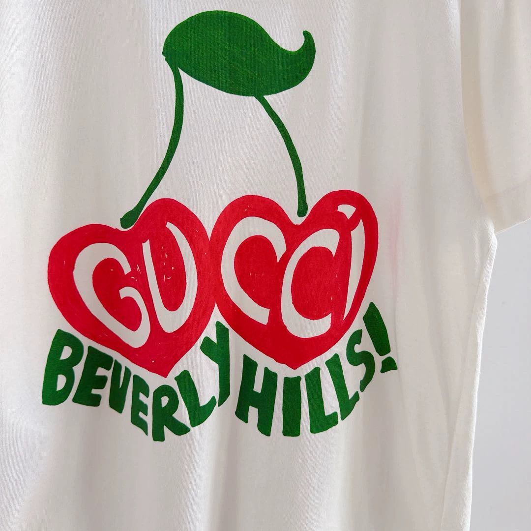 Gucci Gucci Cherry Print T-Shirt XS Size XS / US 0-2 / IT 36-38 - 5 Thumbnail