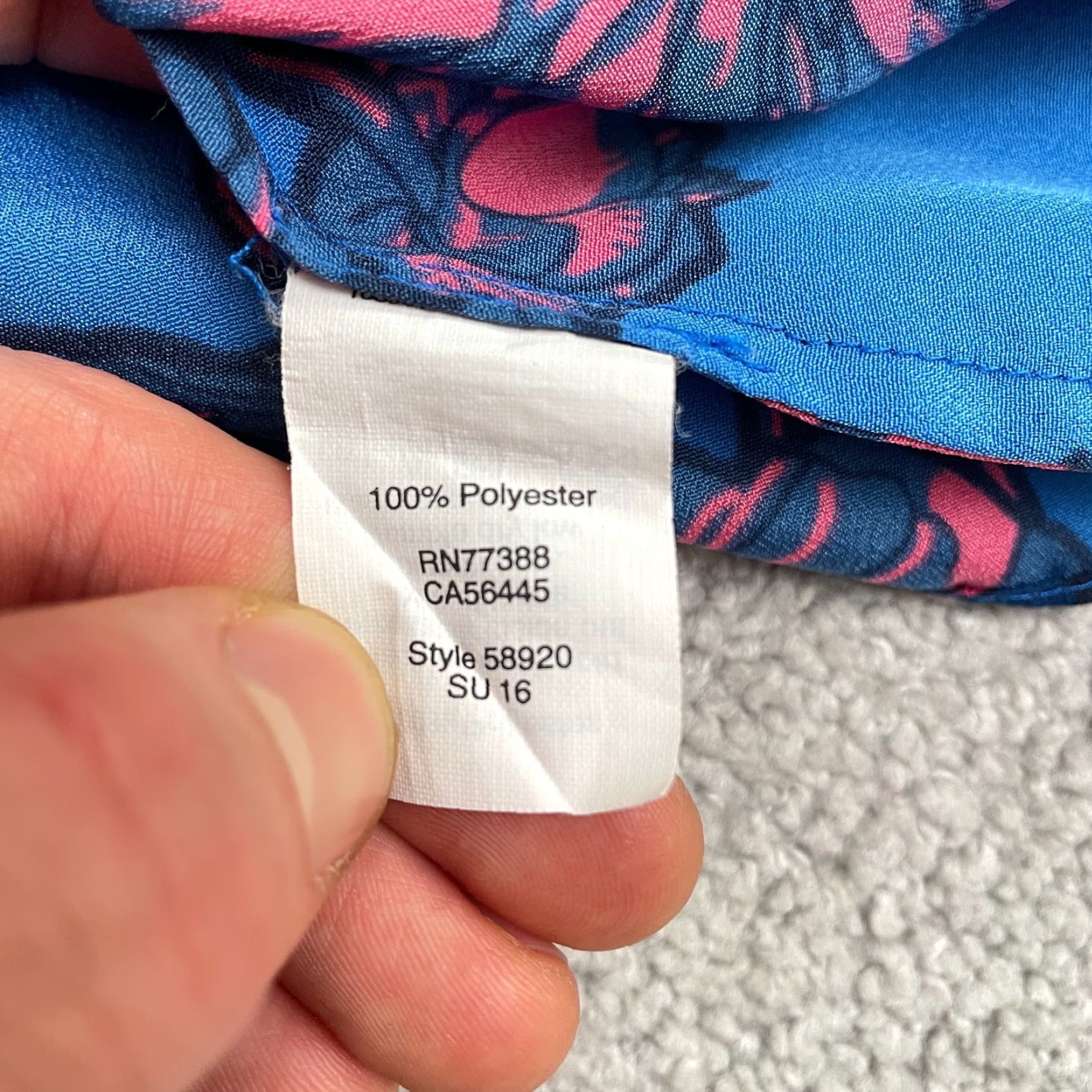 J.Crew J.Crew Top Womens 00 Blue Pink Floral Racerback Casual Tropical Camisole Size XXS / US 00 / IT 34 - 6 Thumbnail