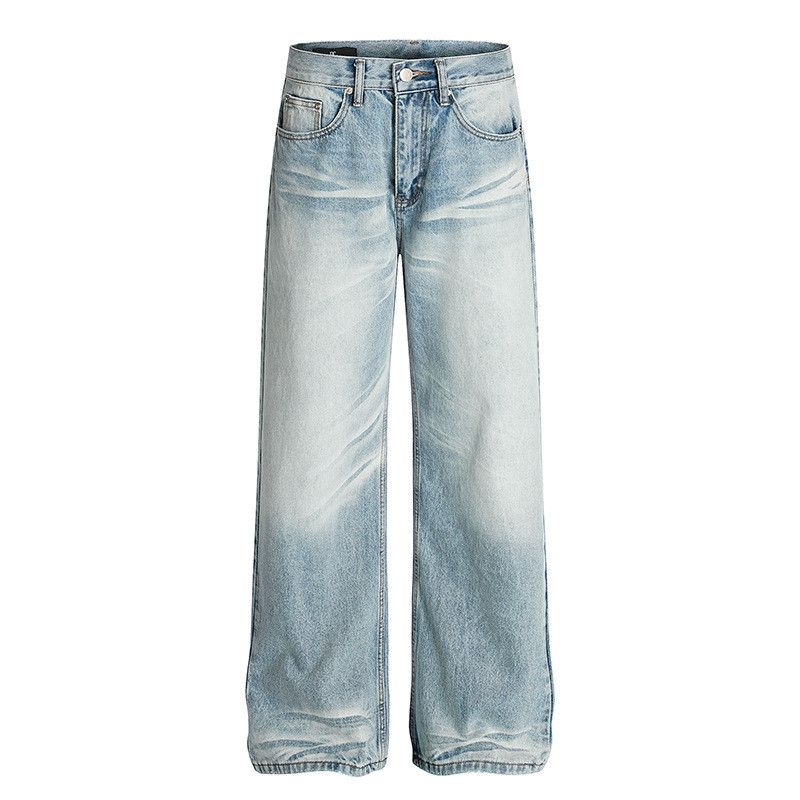 Vintage Men's Vintage Distressed Light Blue Washed Denim Jeans Size US 32 / EU 48 - 1 Thumbnail