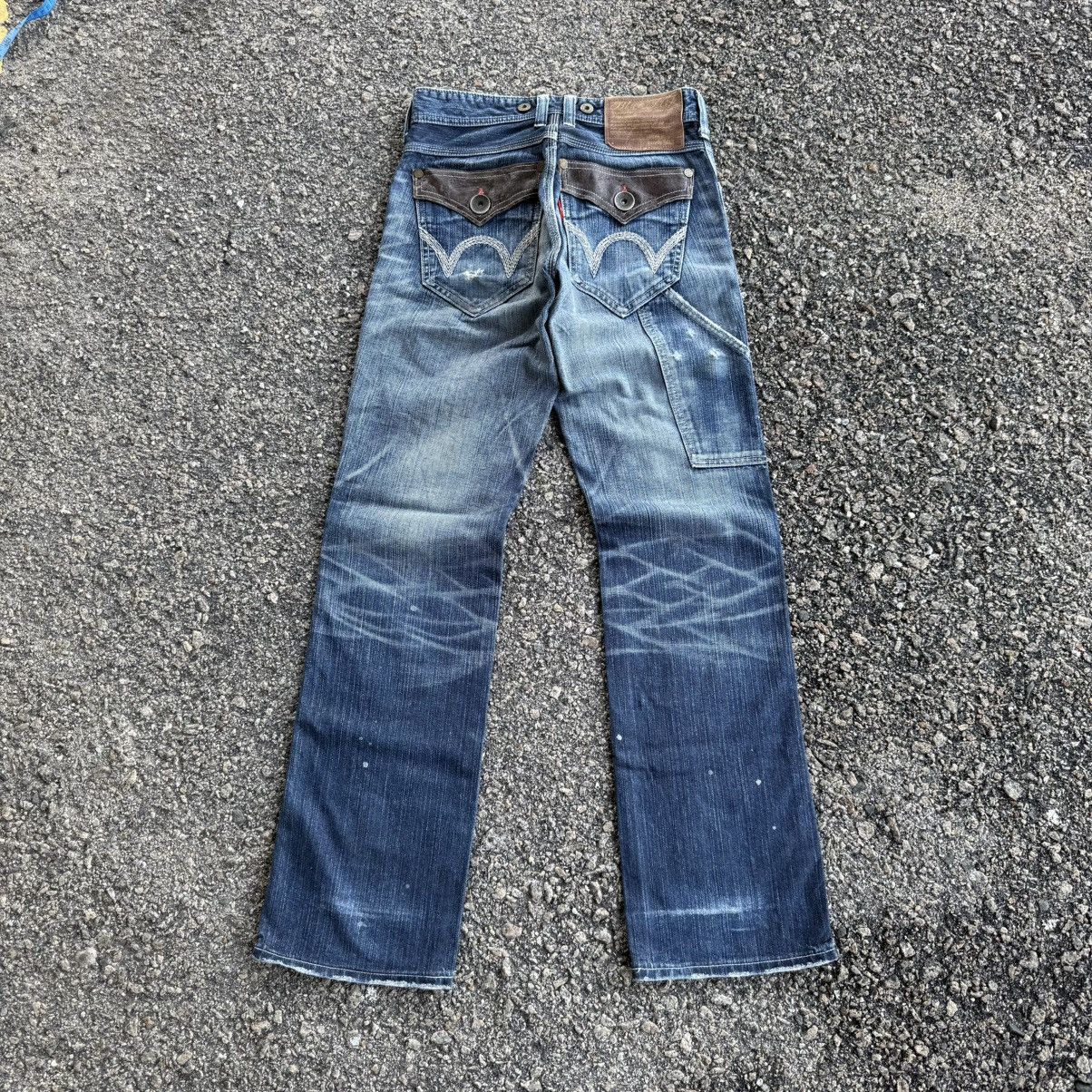 Edwin VINTAGE EDWIN FLARE FADED RIPPEP JEAN DENIM PANTS Size US 29 - 9 Thumbnail